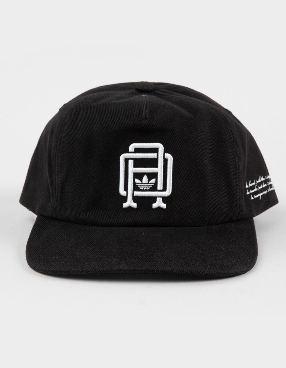 ADIDAS Originals Collegiate Crest 5 Panel Strapback Hat - BLACK Product Image