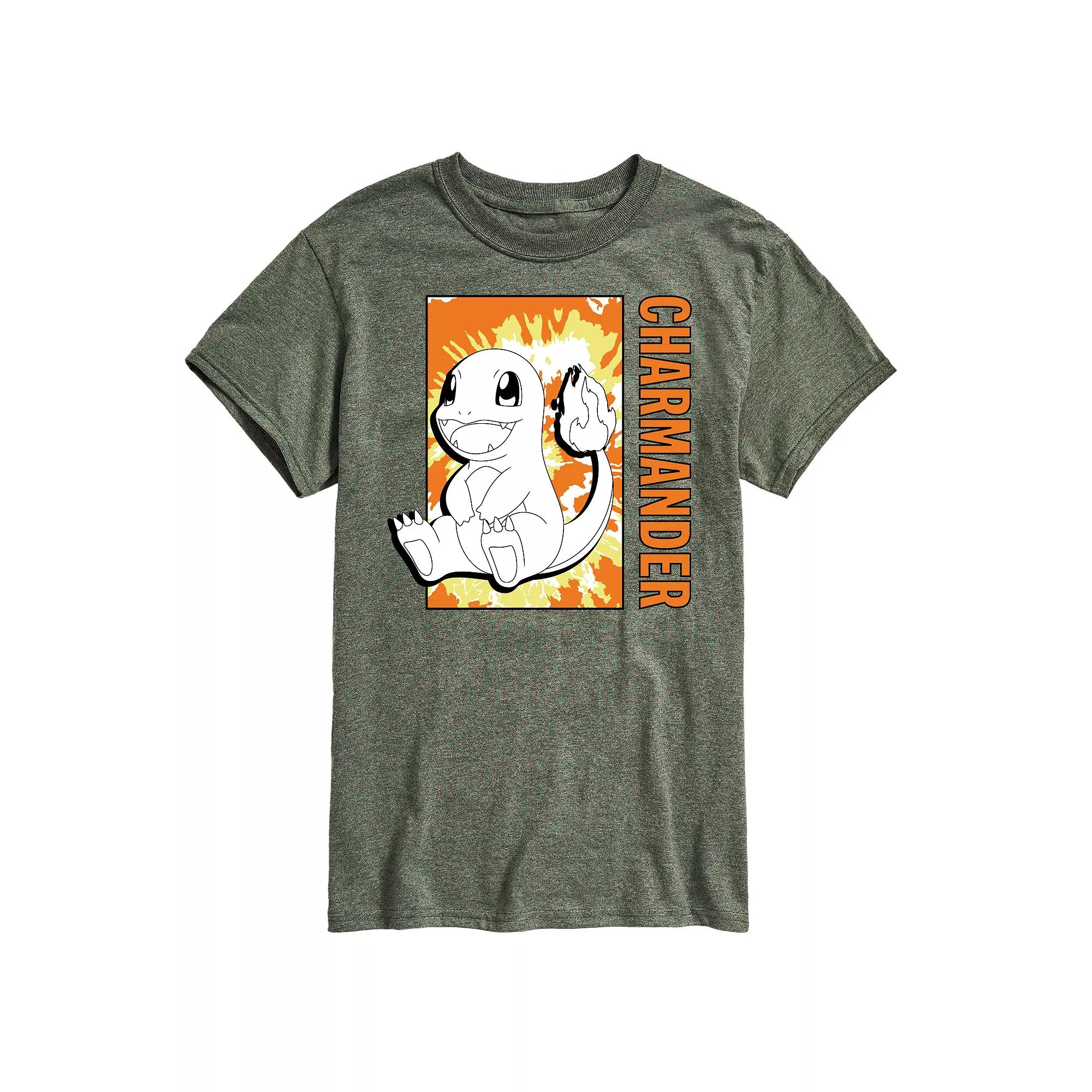 Men's Pokemon Tie Dye Charmander Tee,  Product Image