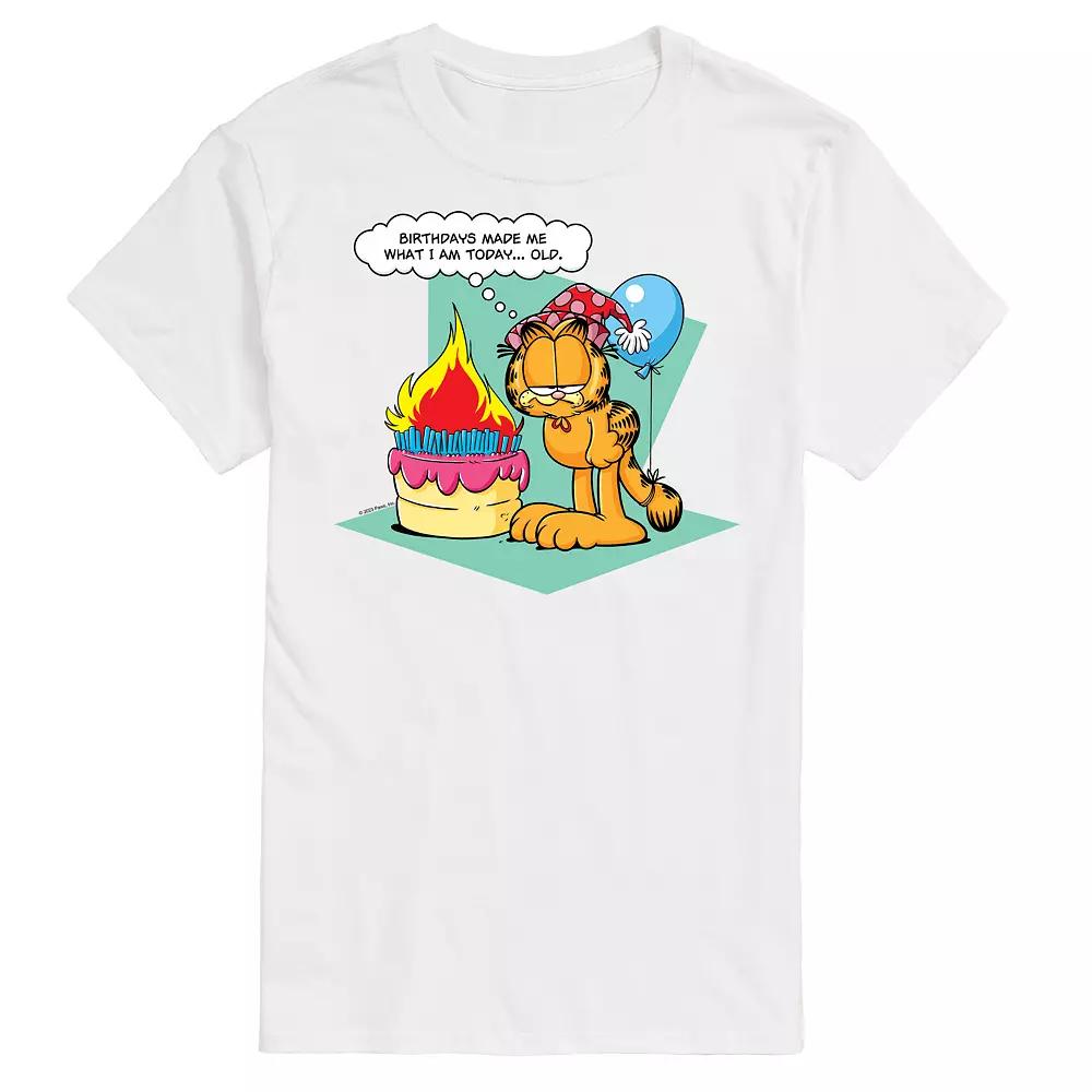 Men's Garfield Birthdays Make Me Old Graphic Tee,  Product Image