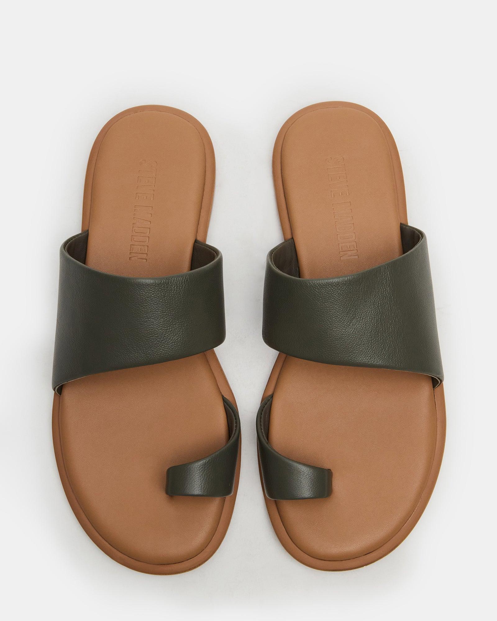 ZANI OLIVE LEATHER Female Product Image