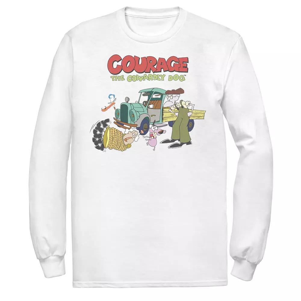 Men's Courage The Cowardly Dog Scene Logo Tee,  Product Image
