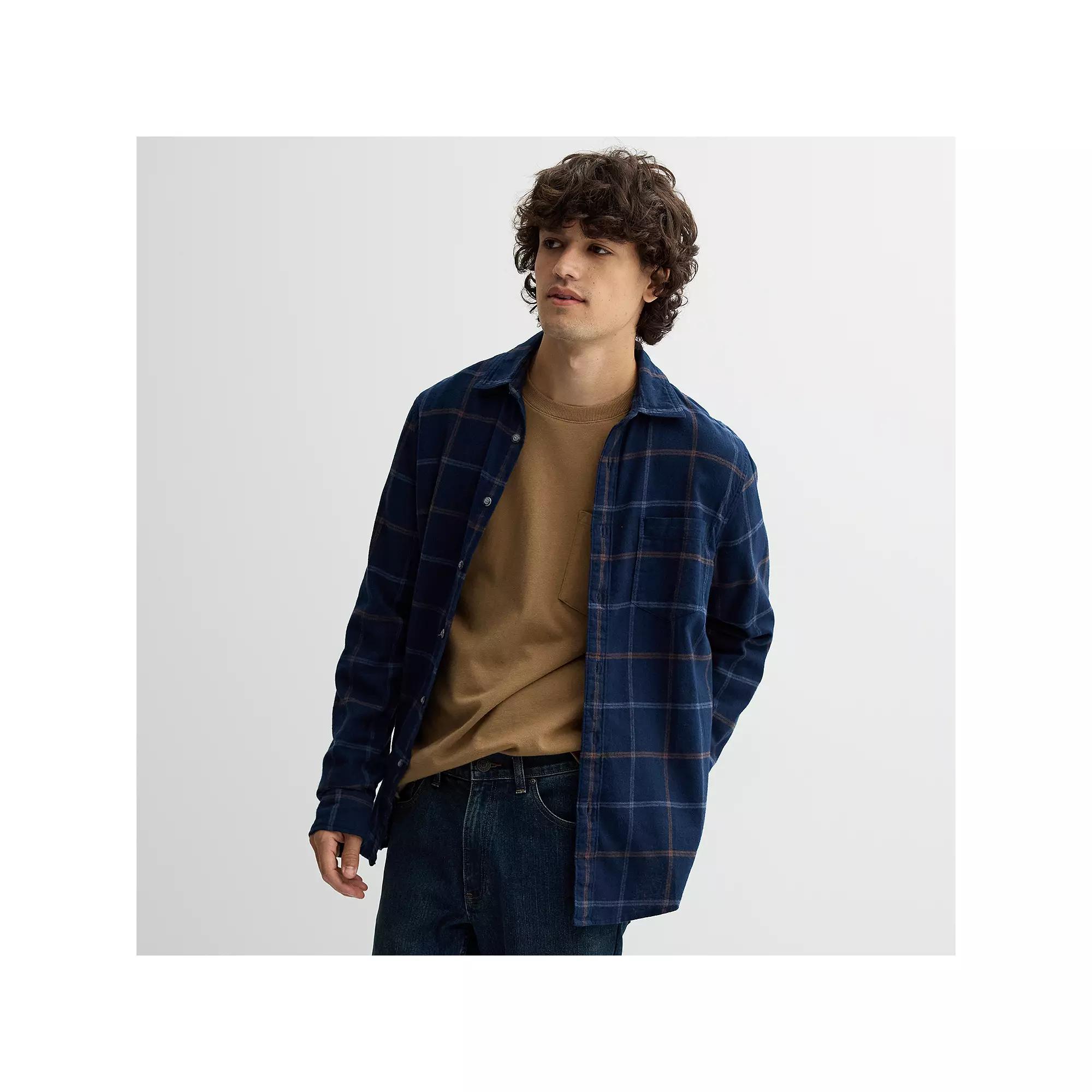 Men's Sonoma Goods For Life® One Pocket Flannel Button-Down Shirt,  Product Image