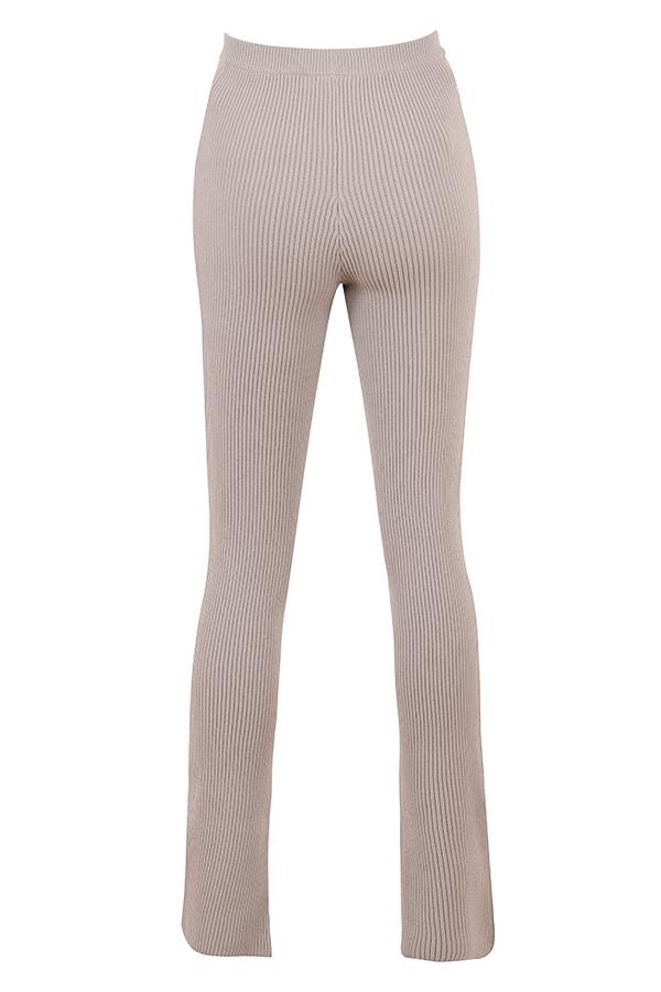 Mitzi  taupe ribbed knit leggings - sale Product Image