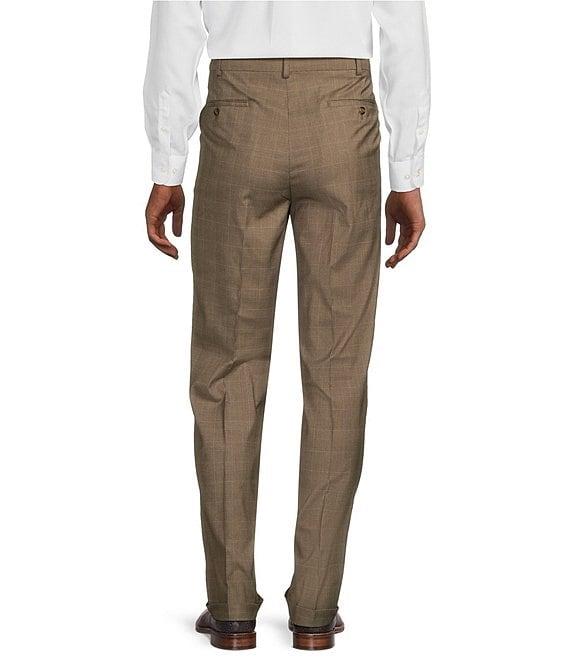 Roundtree & Yorke TravelSMART Classic Fit Plaid Dress Pants Product Image
