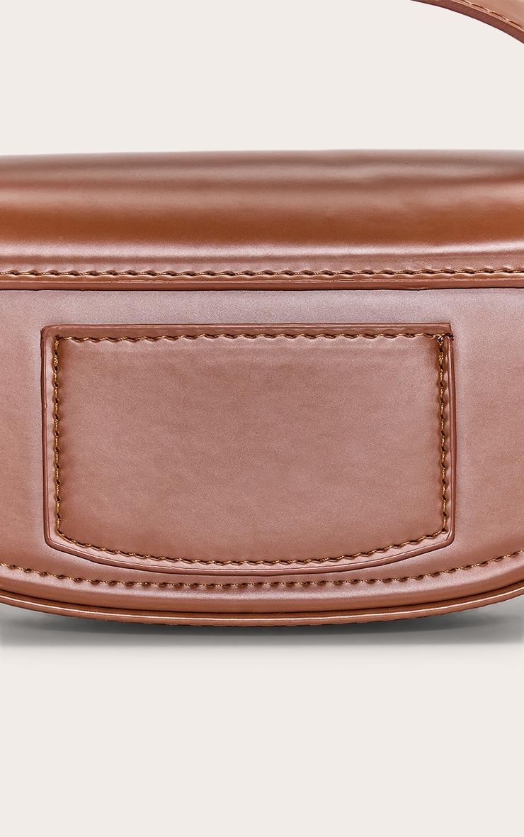 Tan Mini Round Cross Body Bag Product Image