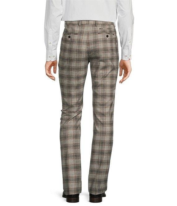 Murano Evan Extra Slim Fit Flat Front Glen Plaid Suit Separates Dress Pants Product Image