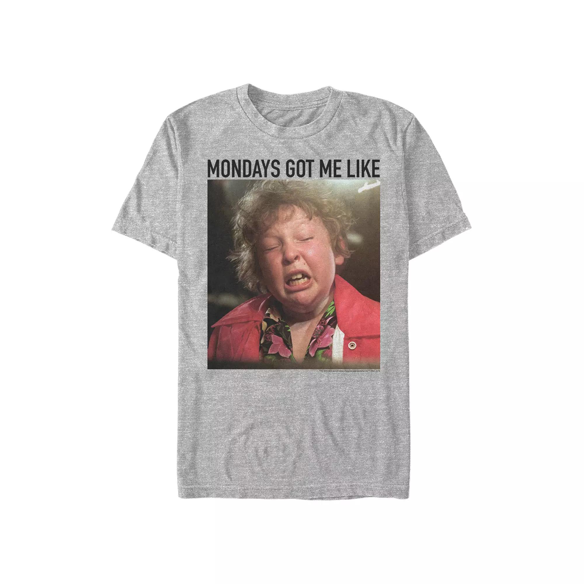 Men's The Goonies Chunk Mondays Got Me Like Graphic Tee,  Product Image