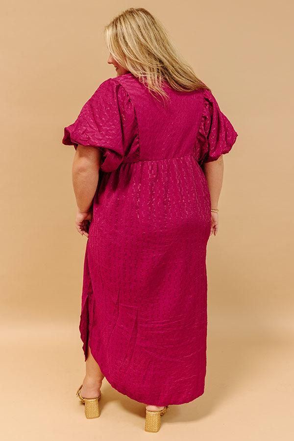 Wine Tasting Ready Midi in Sangria Curves Product Image