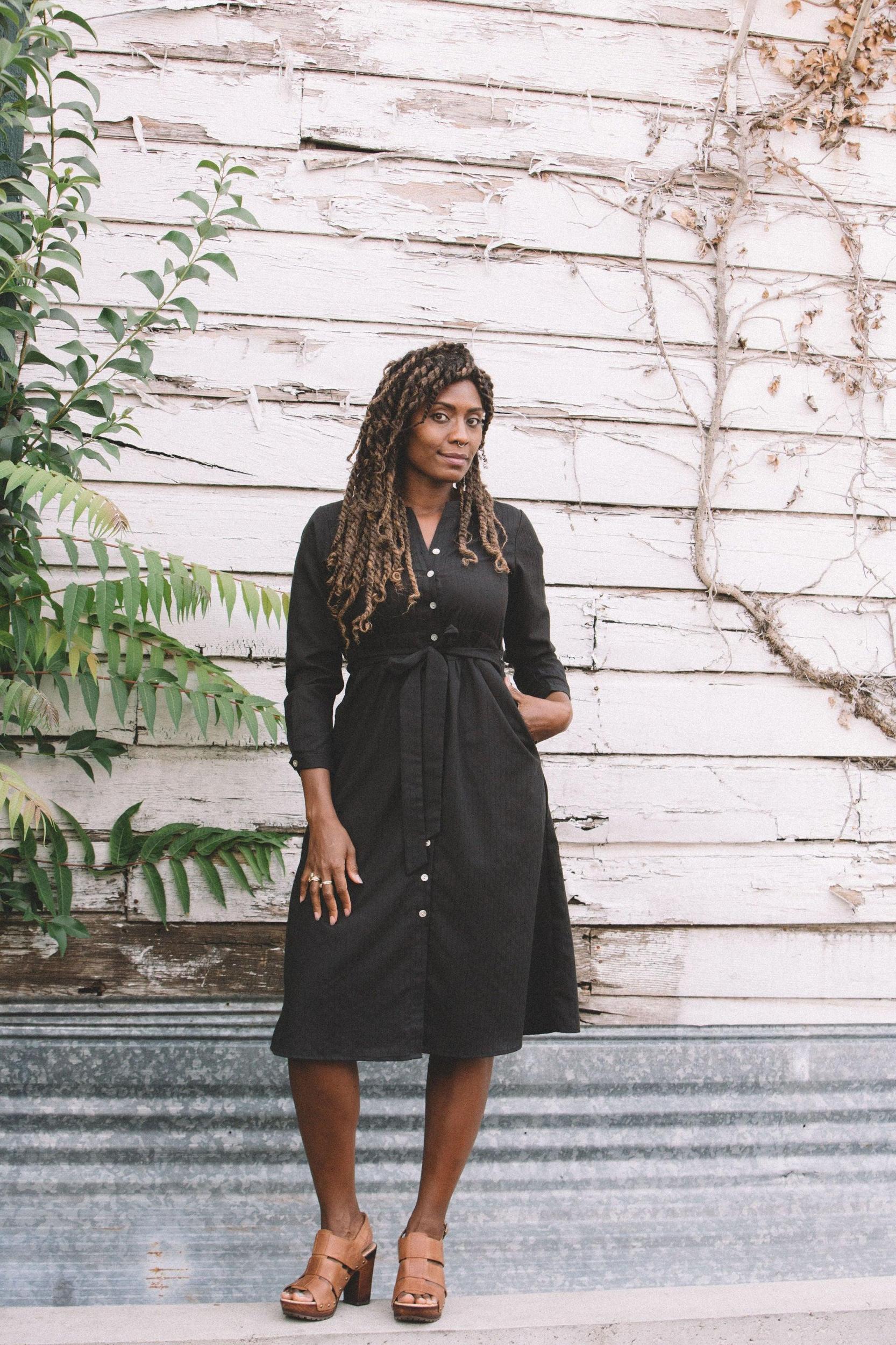 Vera Dress in Black Embroidery Product Image