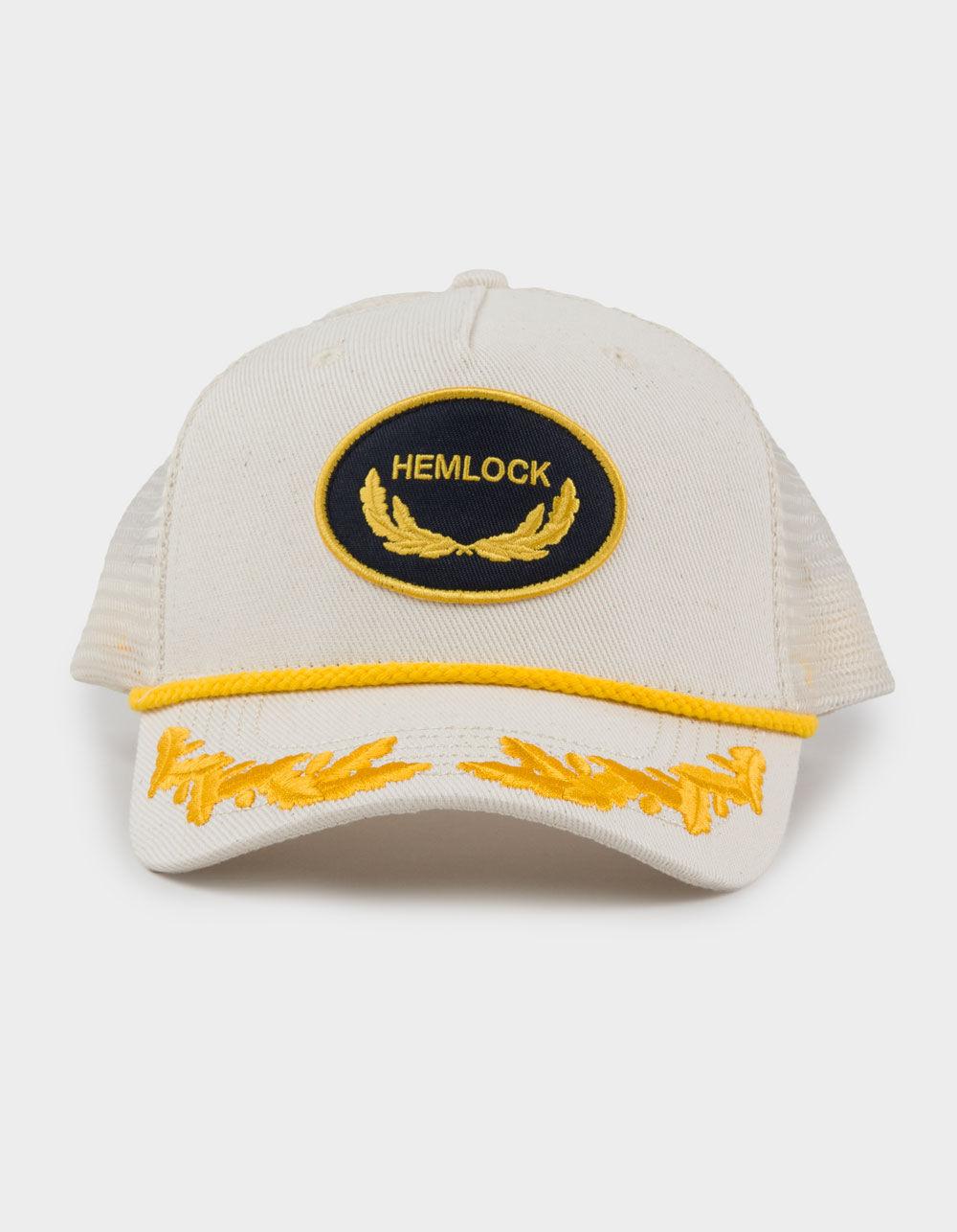 HEMLOCK HAT CO. Captain Trucker Hat - Cream Combo Product Image