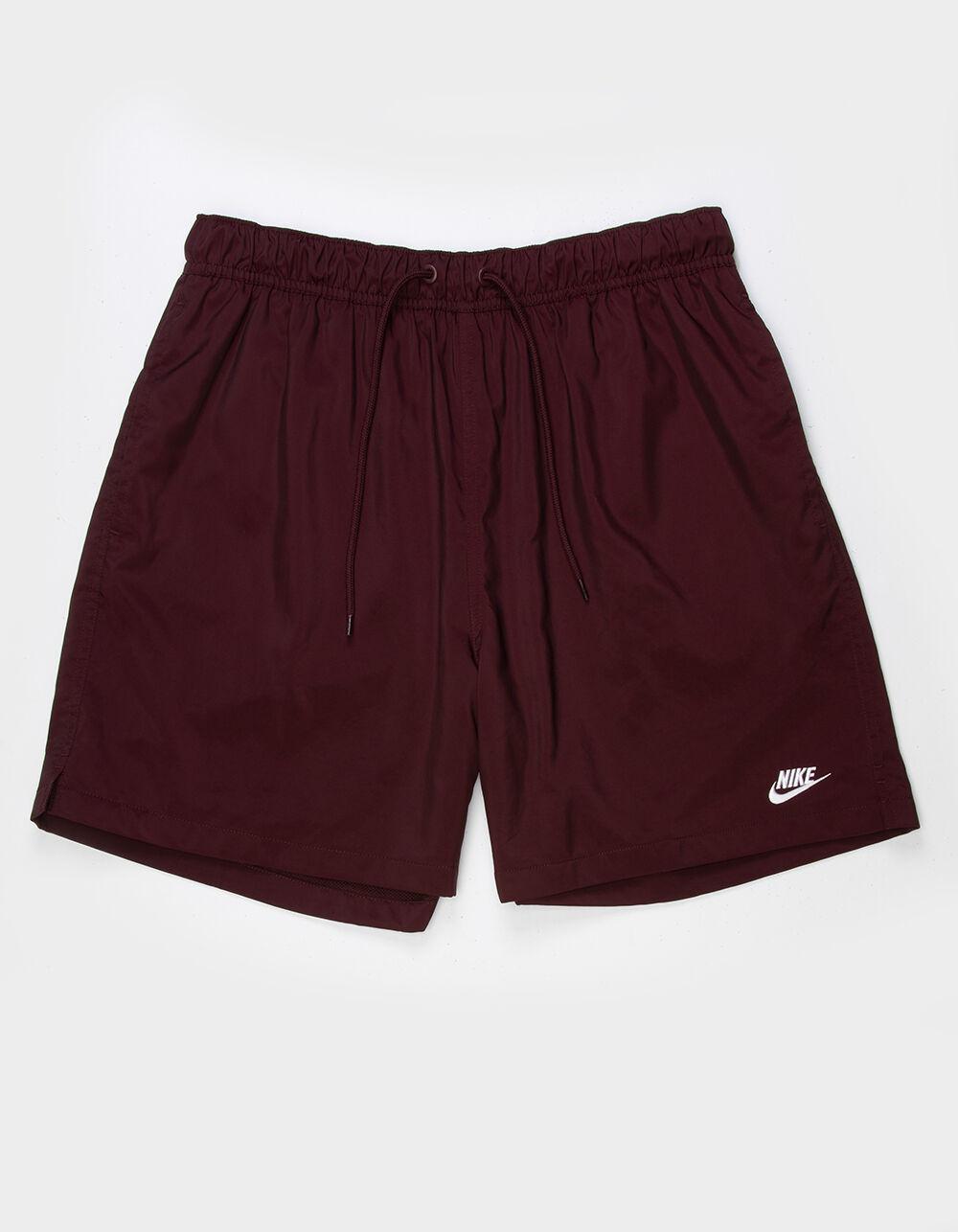 NIKE Club Woven Flow Mens Shorts - BURGUNDY Product Image