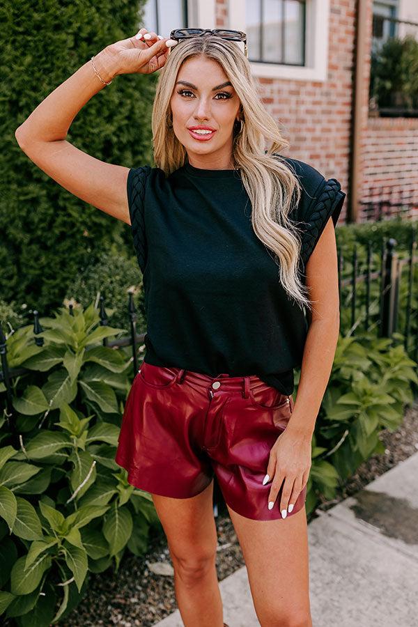 VIP Outing Shift Top in Black Product Image