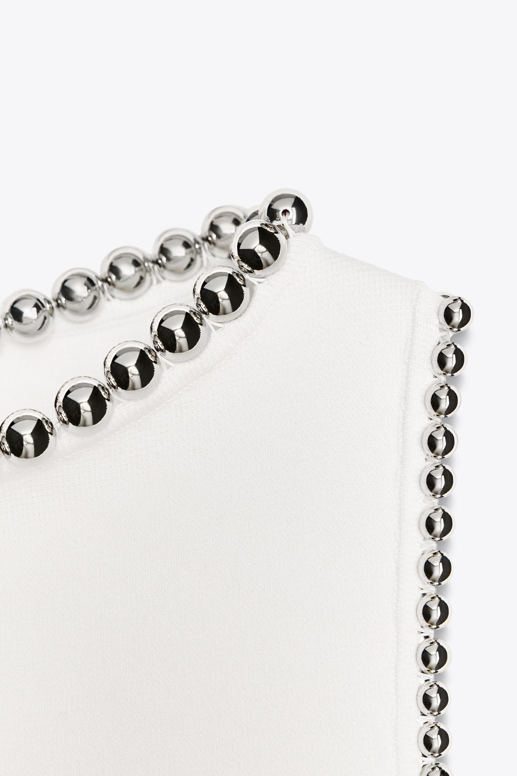 SHORT BEADED KNIT DRESS Product Image