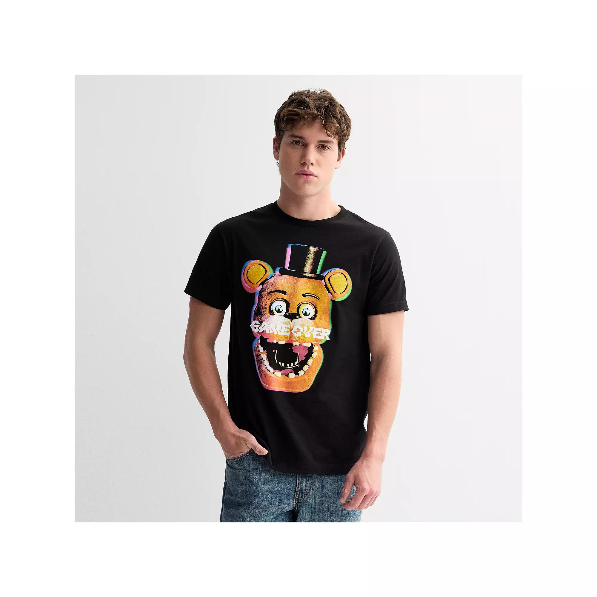 Men's Five Nights At Freddy's Game Over Crewneck Graphic Tee,  Product Image