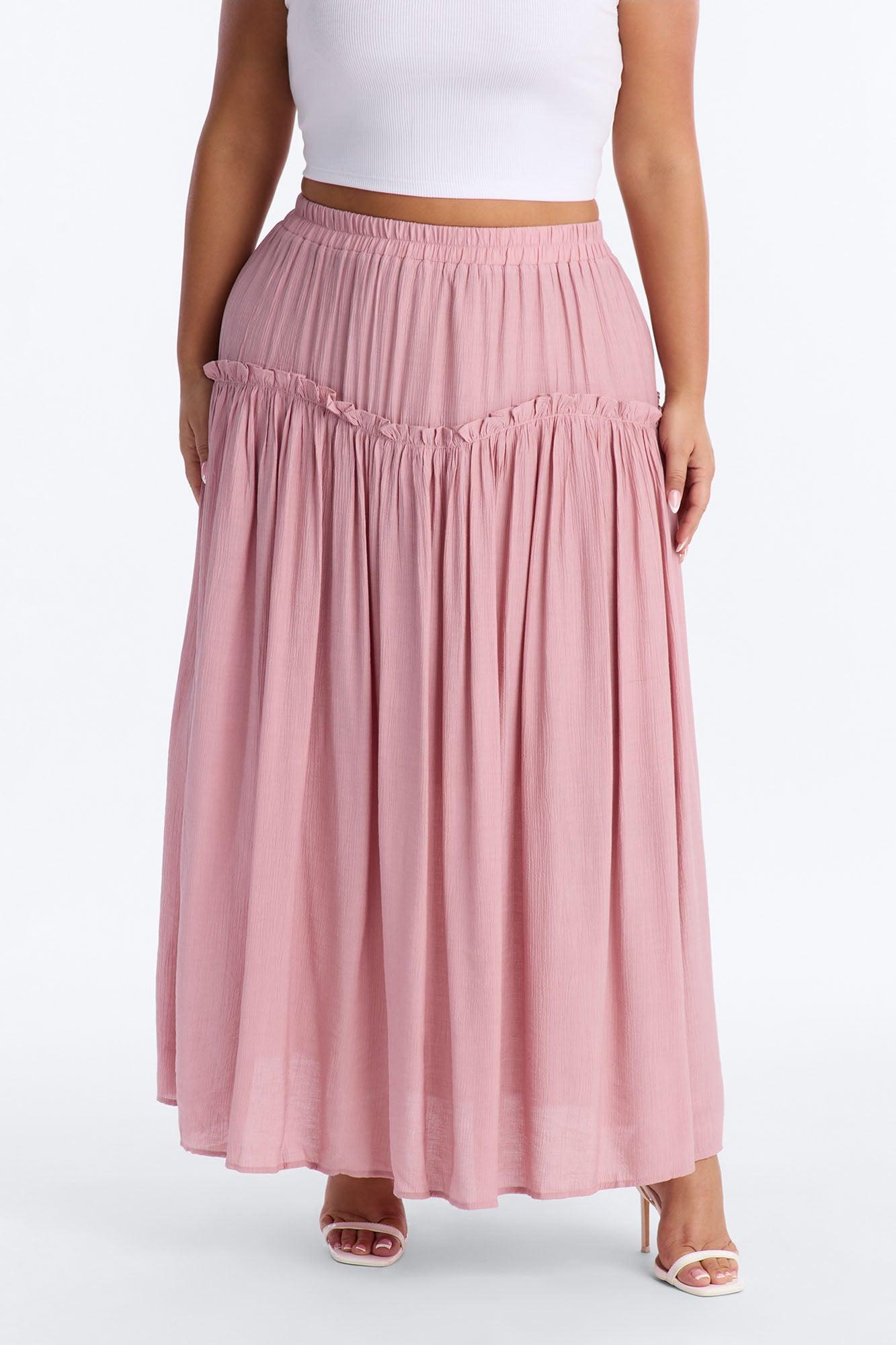 Lily Maxi Skirt - Mauve Female Product Image