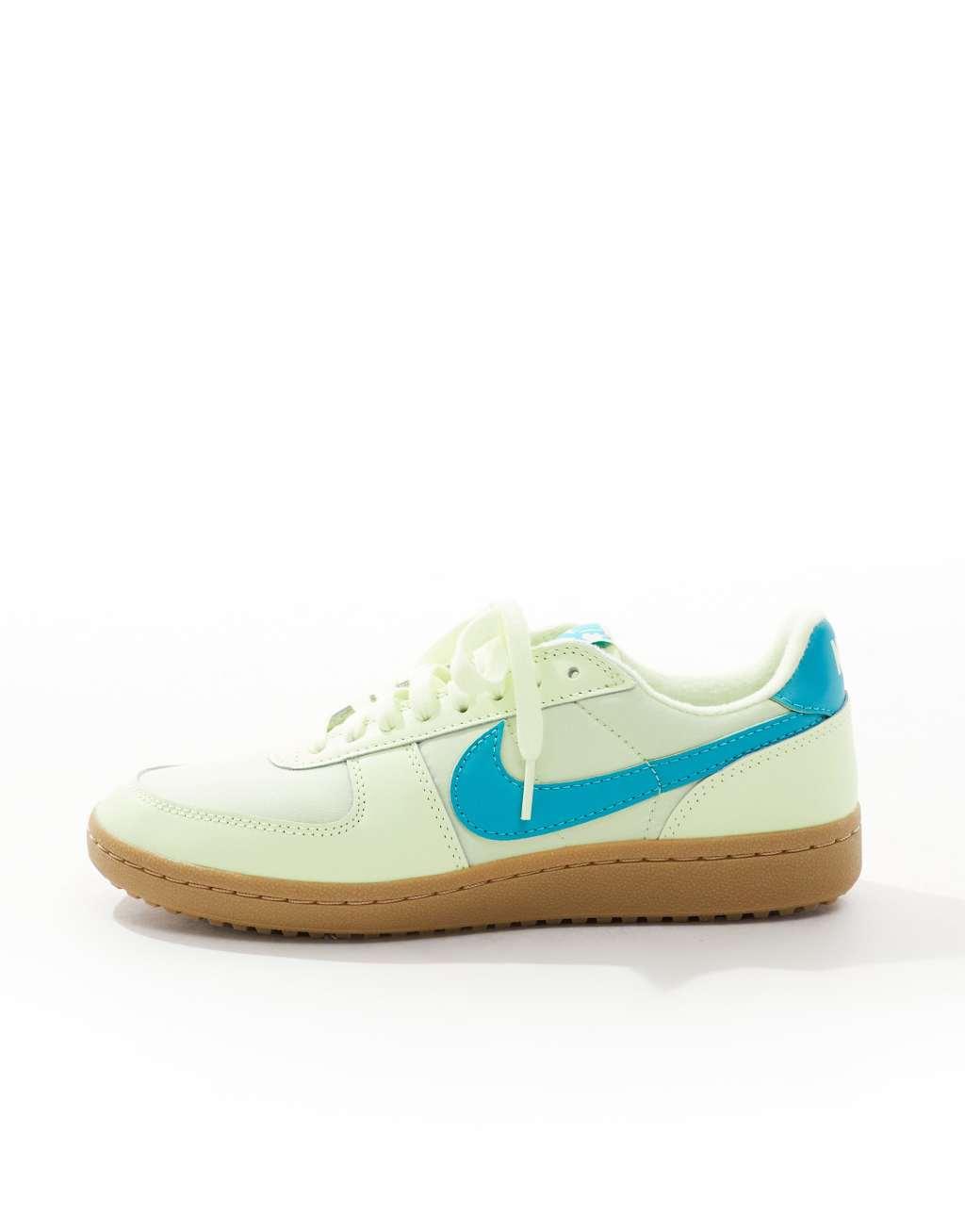 Nike Field General sneakers in light green and teal Product Image
