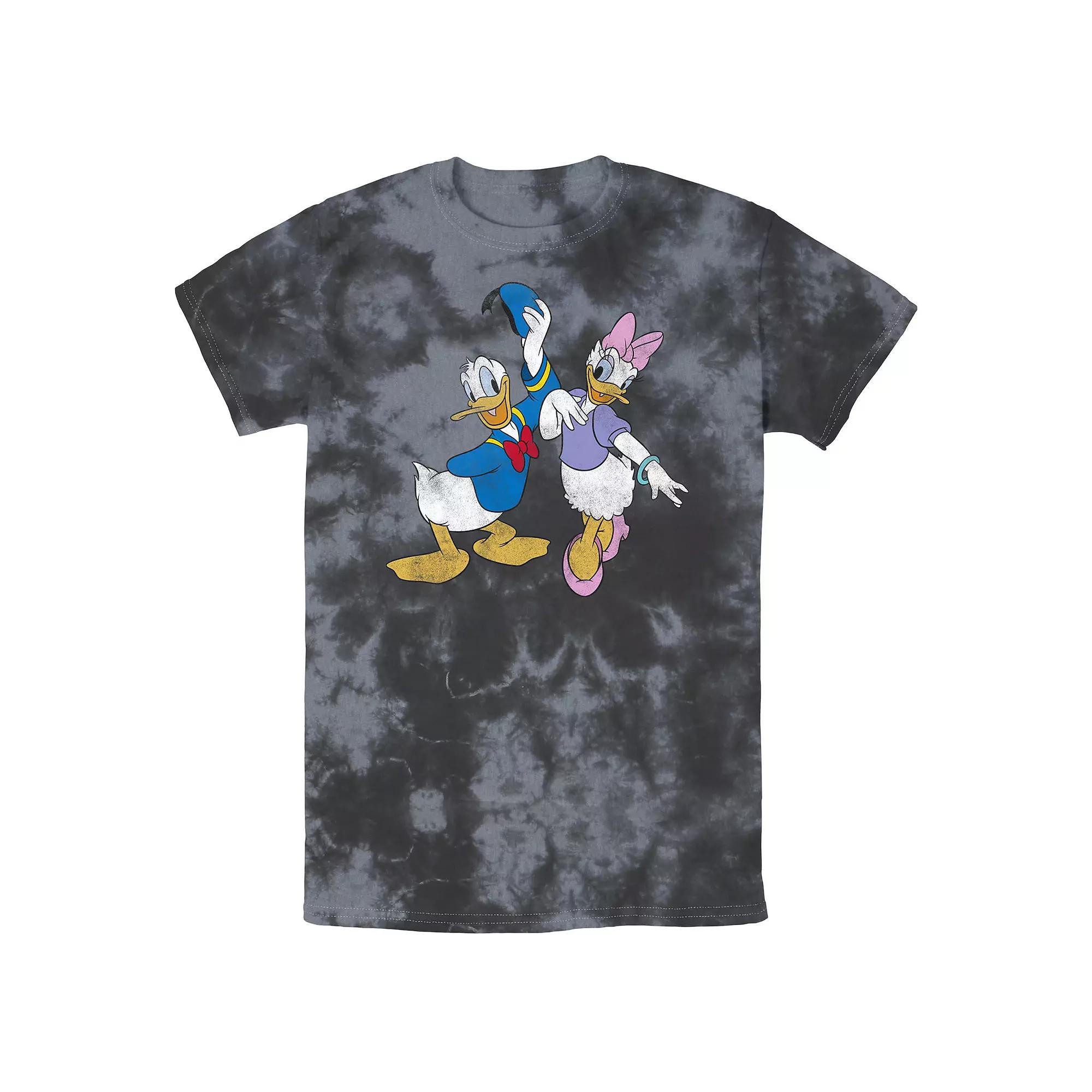 Men's Disney Mickey And Friends Donald And Daisy Distressed Wash Tee,  Product Image