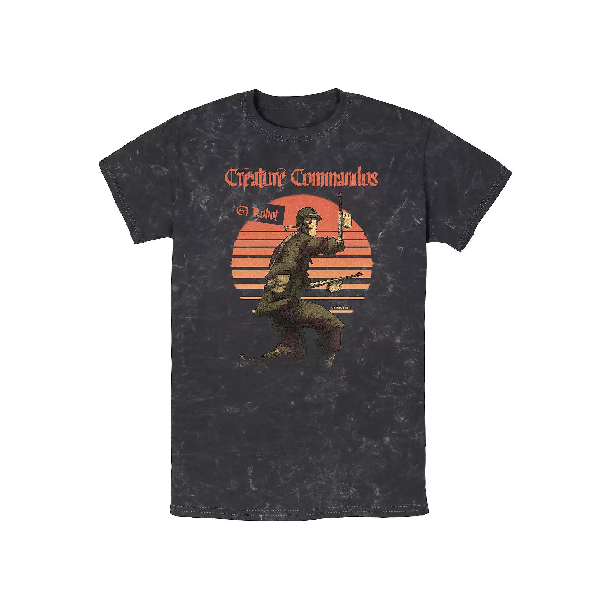 Men's Creature Commandos Presenting G.I. Robot Mineral Wash Graphic Tee,  Product Image