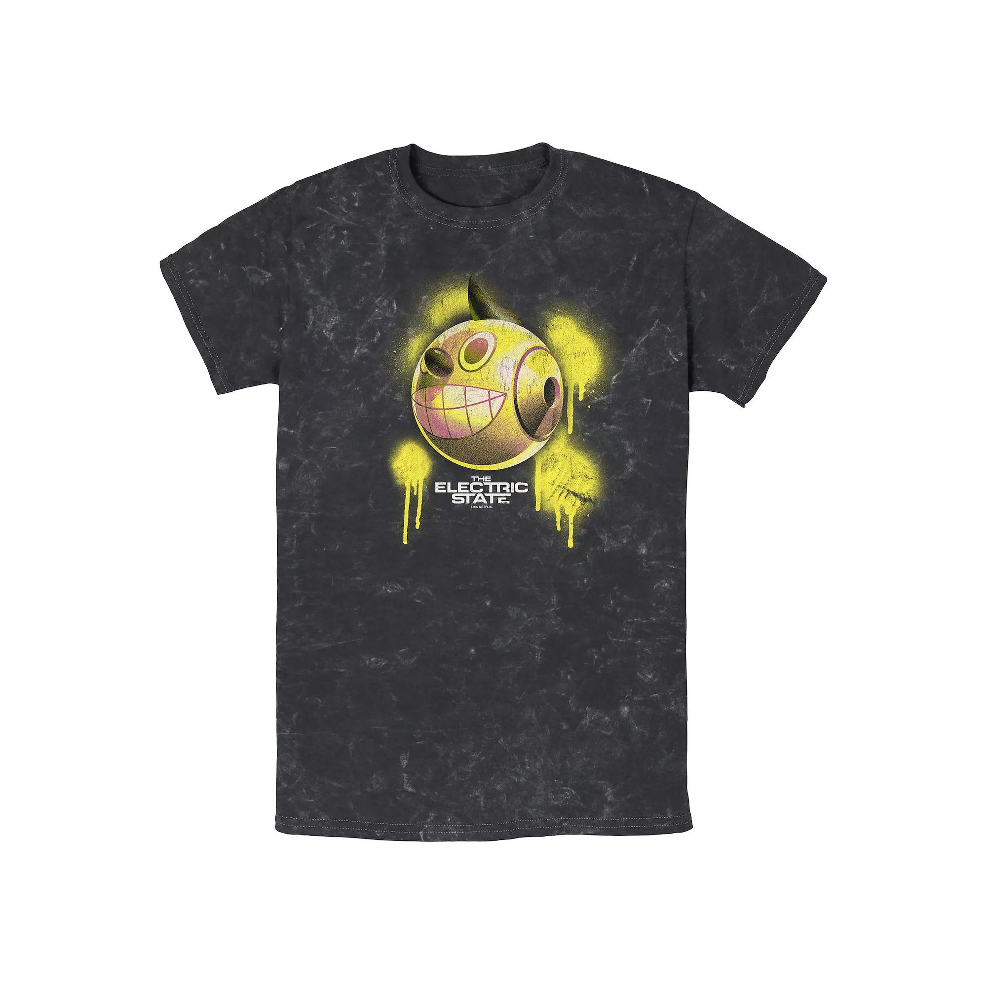Men's The Electric State Kid Cosmo Spray Paint Mineral Wash Graphic Tee,  Product Image
