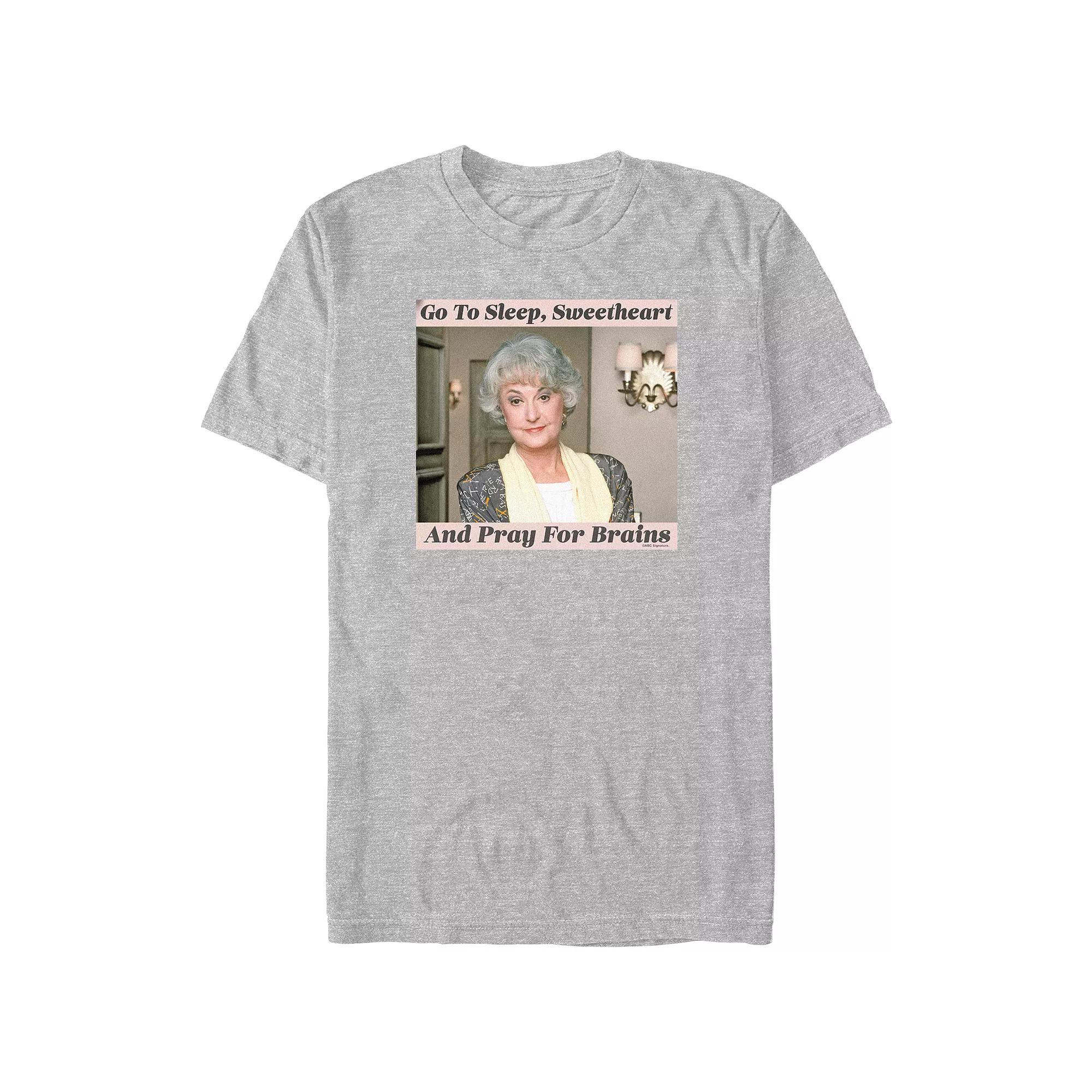 Men's The Golden Girls Dorothy Sweetheart Pray For Brains Graphic Tee,  Product Image