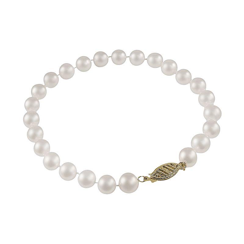 PearLustre by Imperial 10k Gold Freshwater Cultured Pearl Bracelet - 8-in., Women's,  Product Image