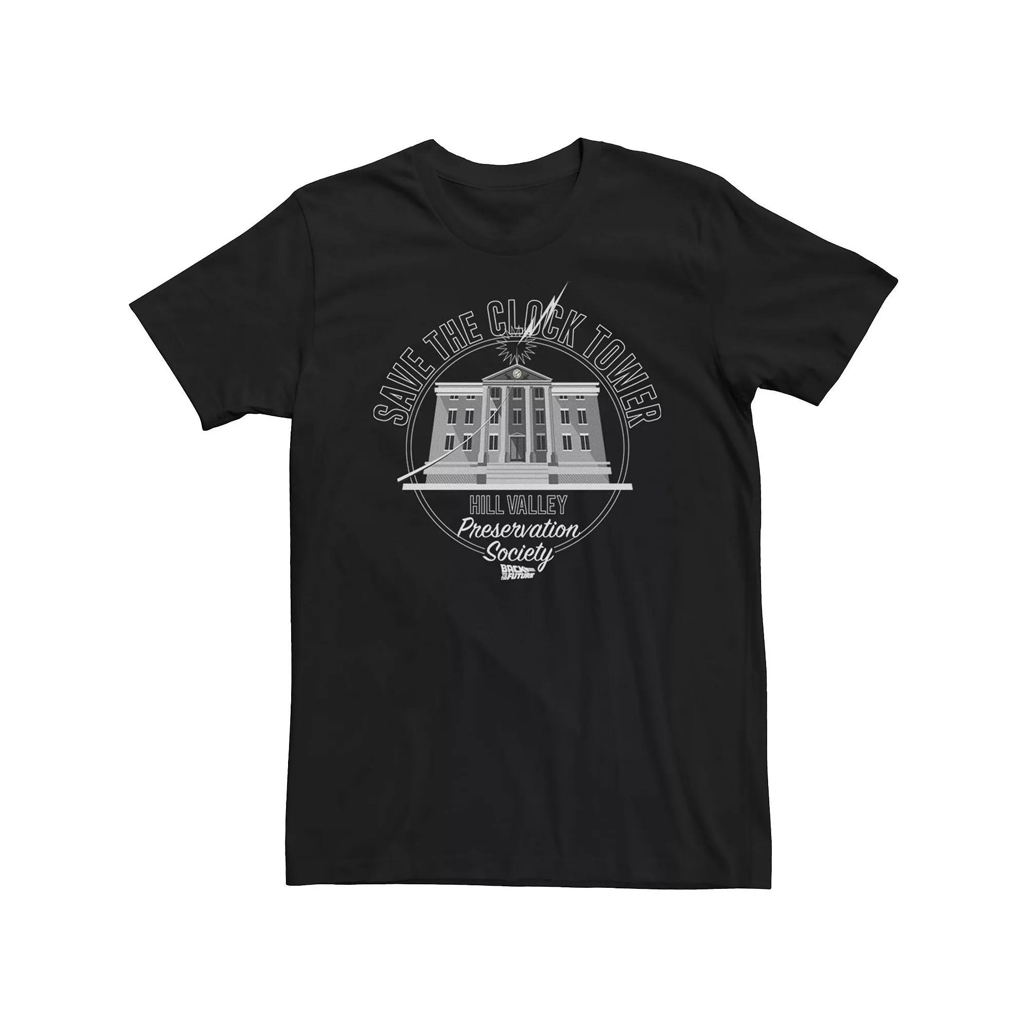Big & Tall Back To The Future Clock Tower Movie Quote Tee, Men's,  Product Image