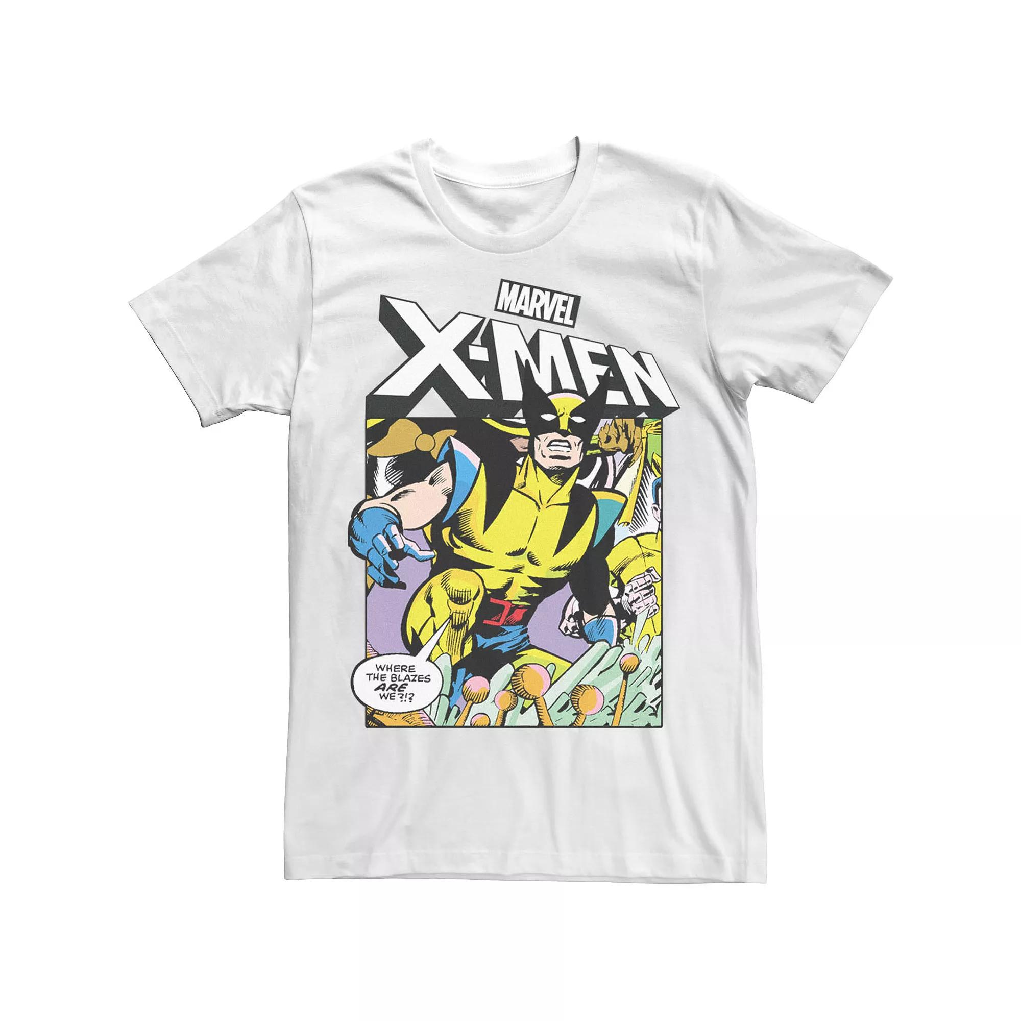 Men's Marvel X-Men C Strip Wolverine Comic Tee,  Product Image