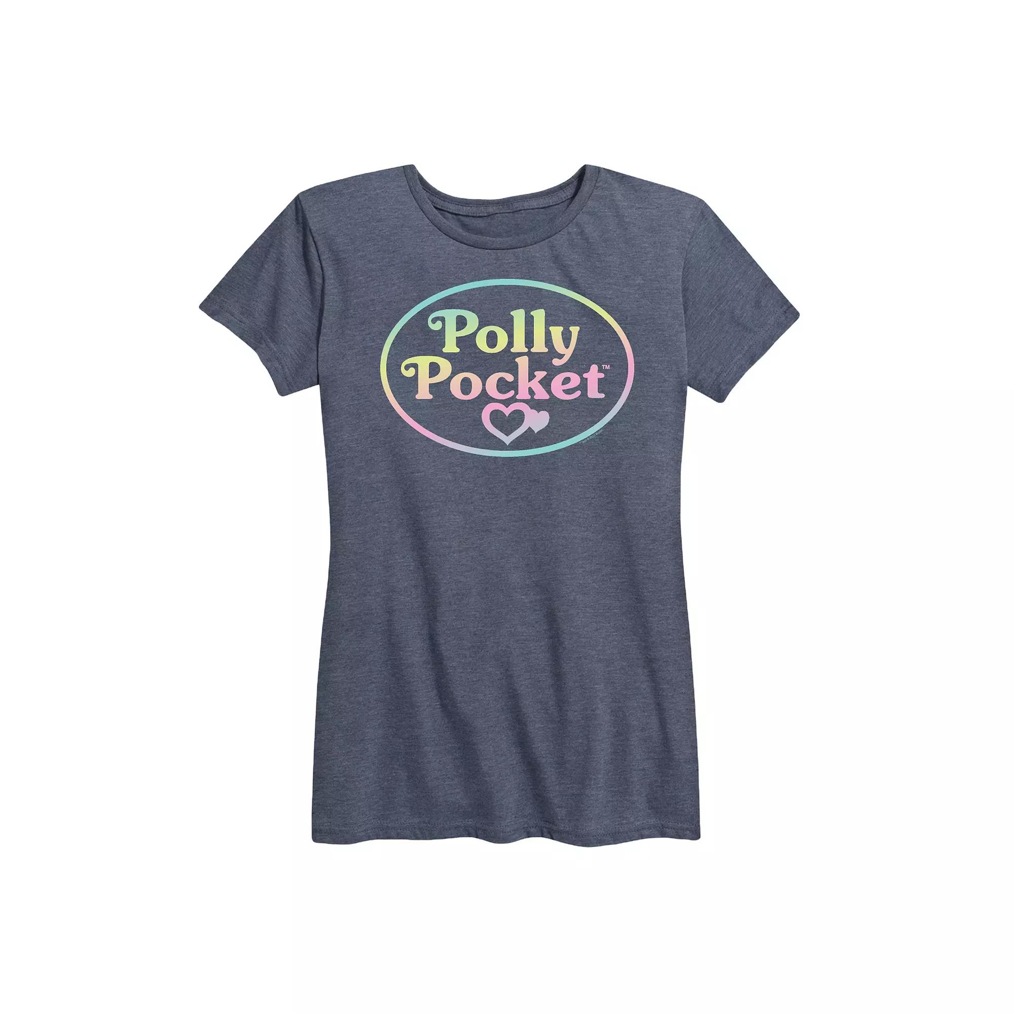Women's Polly Pocket Ombre Logo Graphic Tee,  Product Image