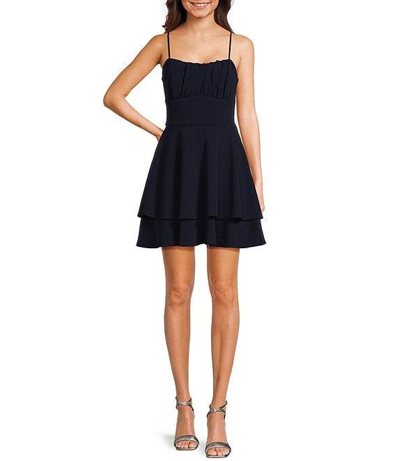 Honey and Rosie Emma Bodice Double Hem Fit & Flare Dress Product Image