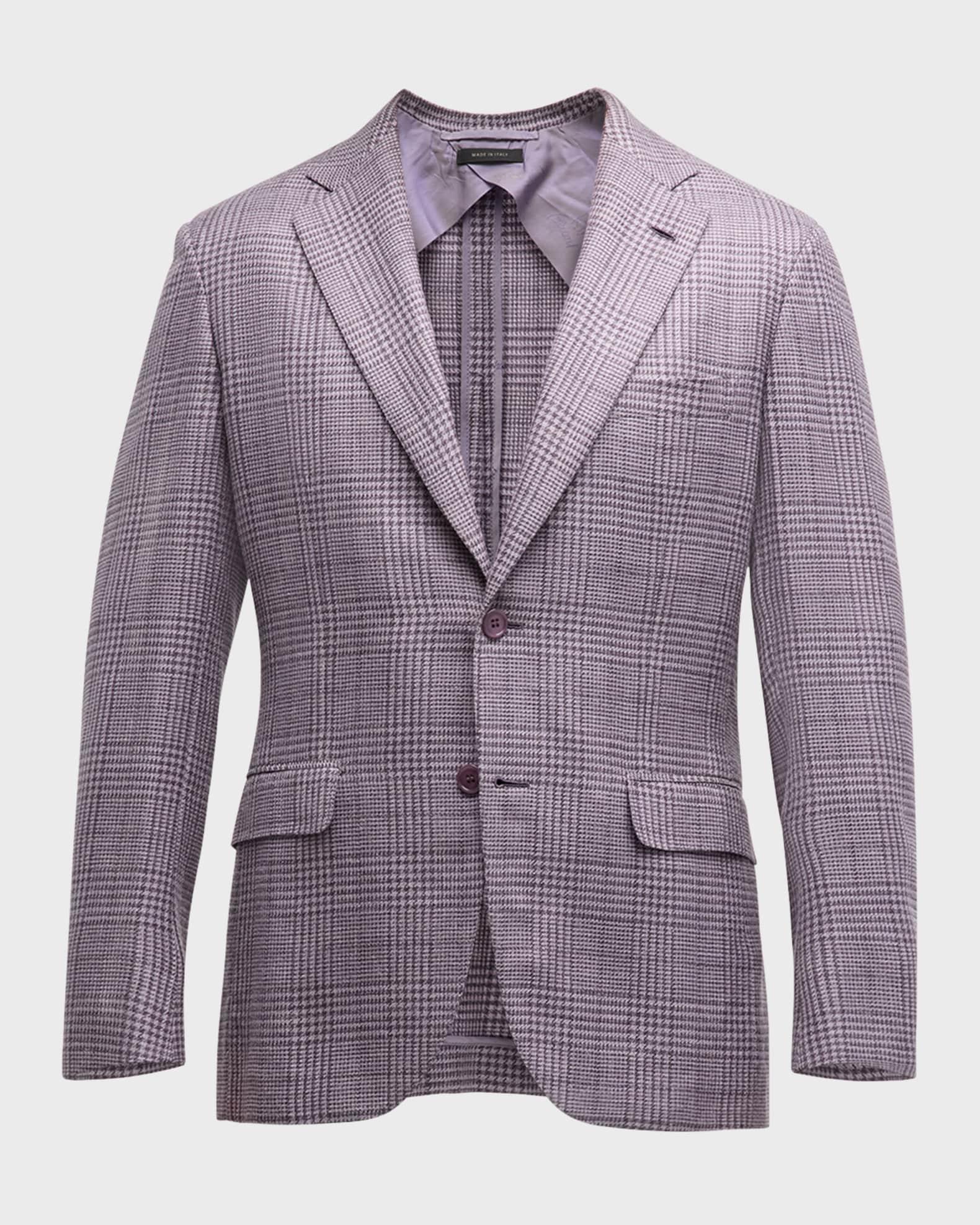 Men's Plaid Wool-Blend Sport Coat Product Image