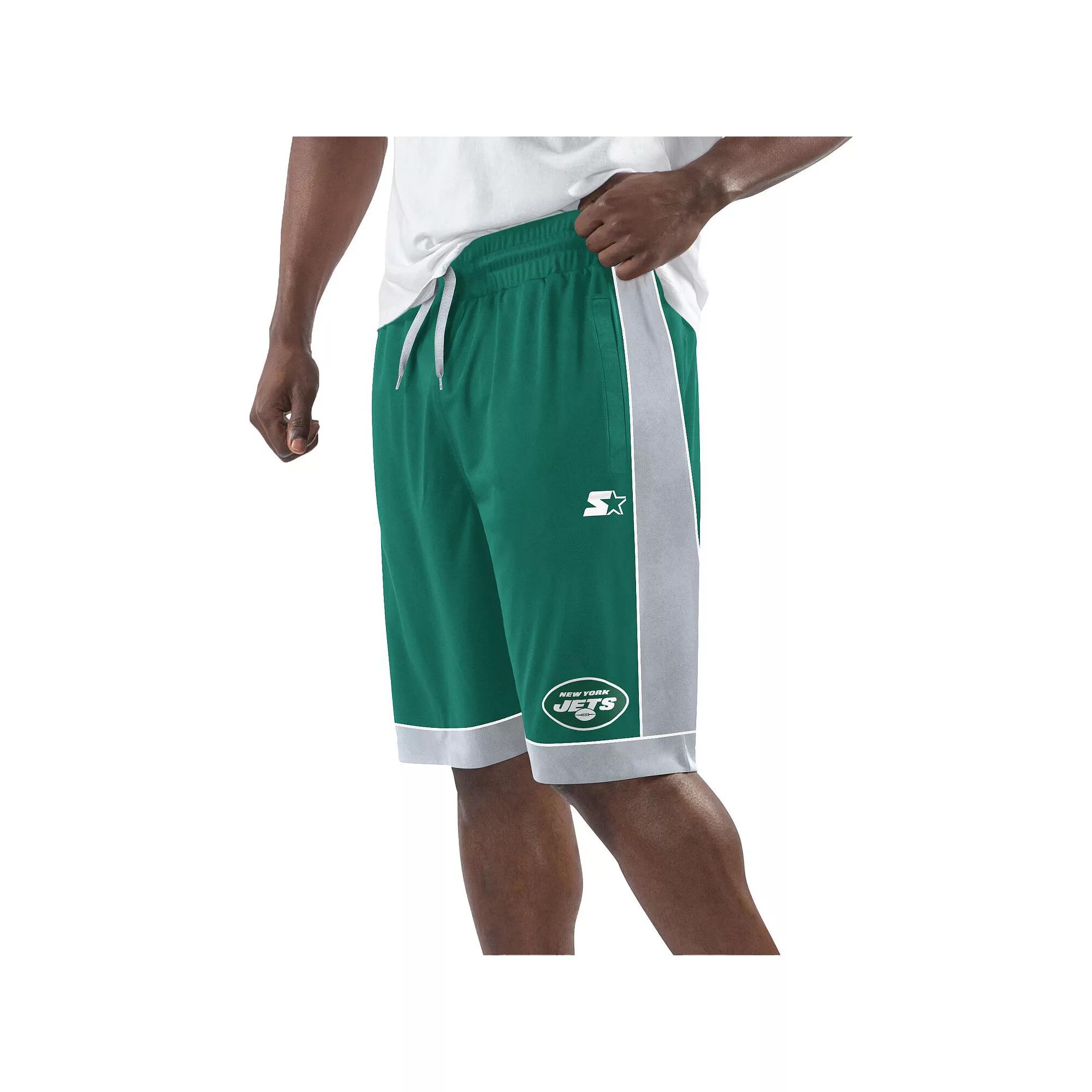 Men's Starter Black/Silver Las Vegas Raiders Fan Favorite Fashion Shorts,  Product Image