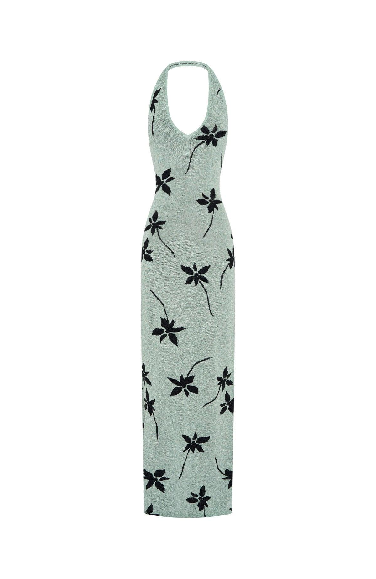 Chasing Heaven Knit Maxi Dress Mint Product Image