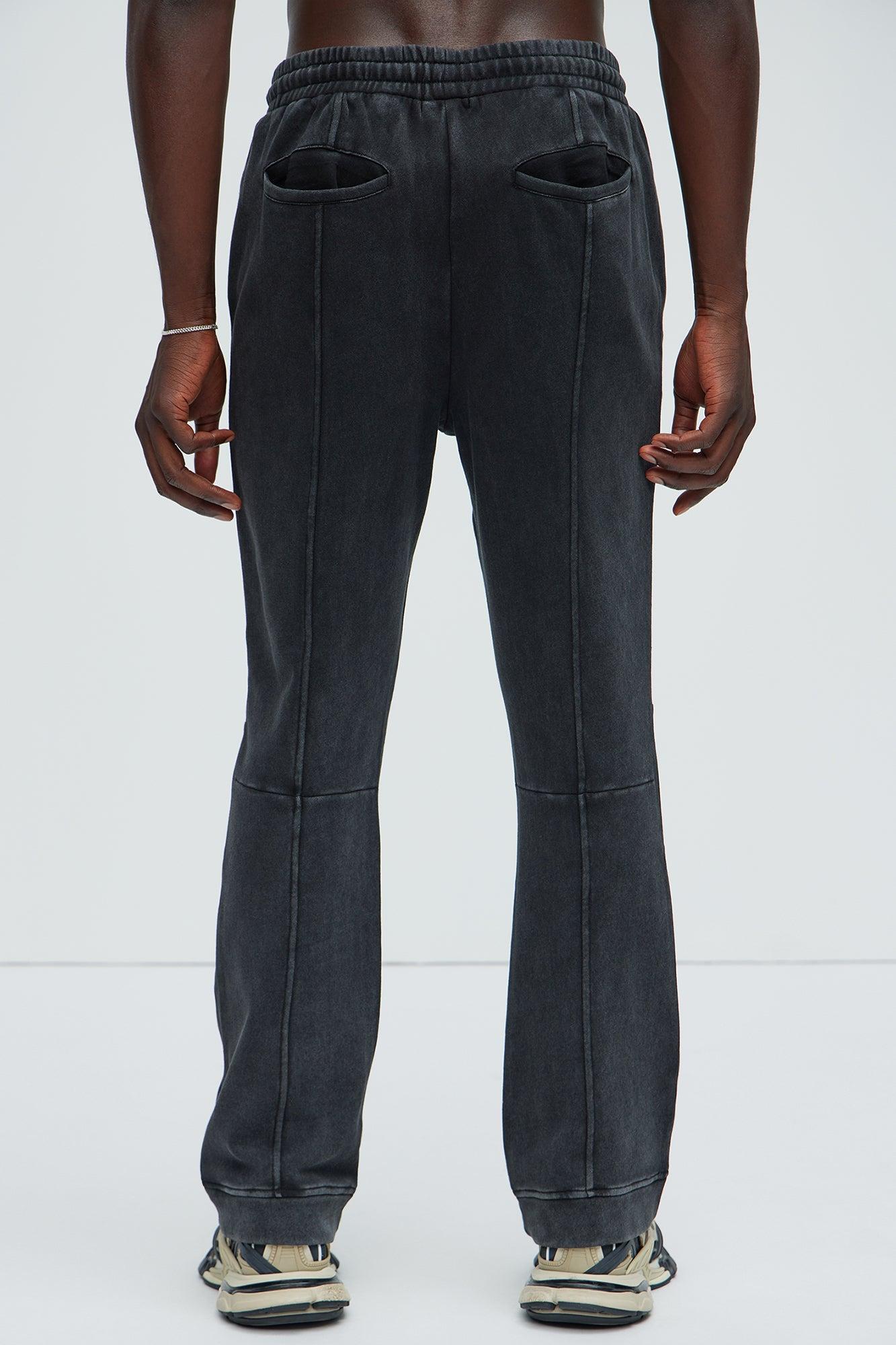Ian Skinny Flare Sweatpants - Black Product Image