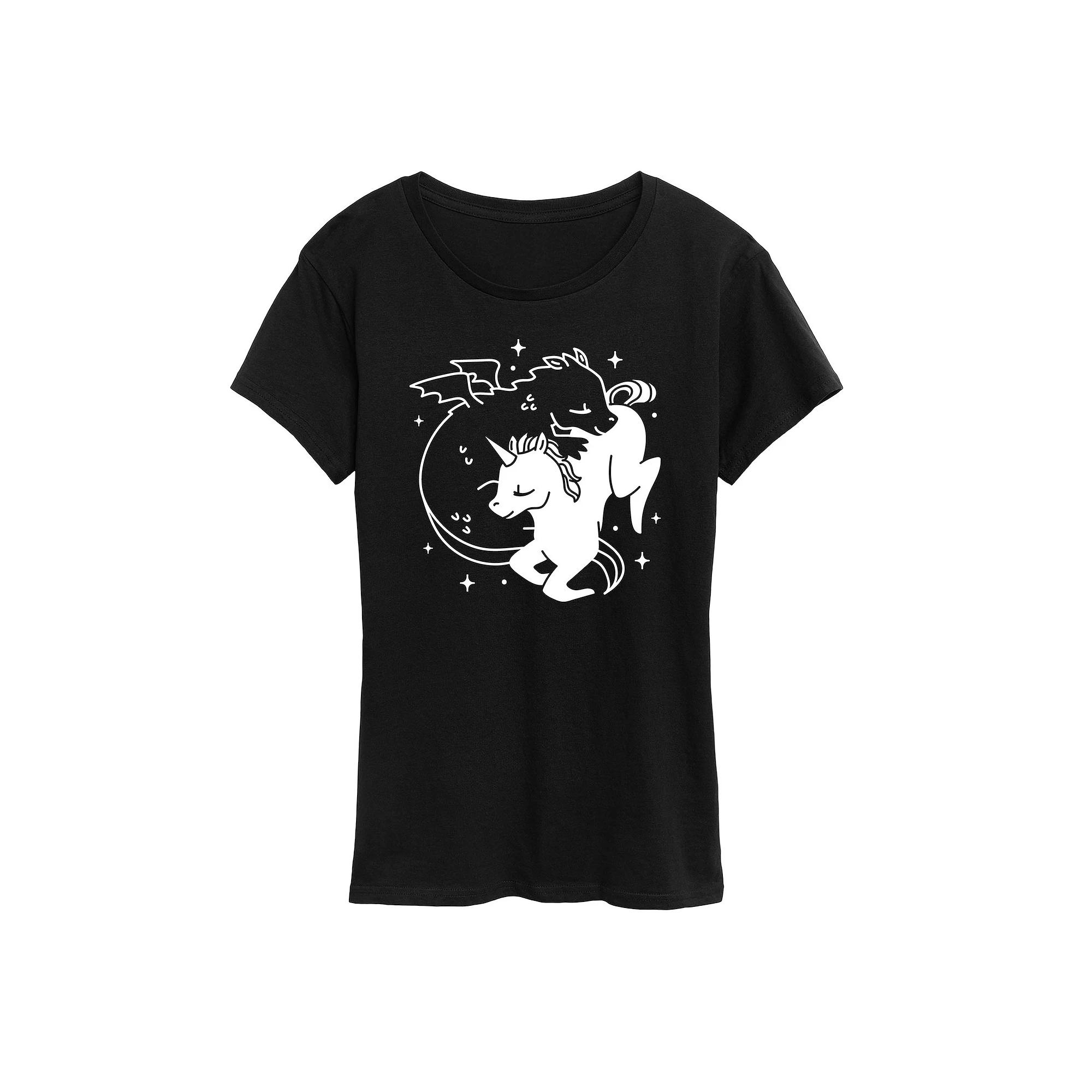 Women's Dragon Unicorn Graphic Tee,  Product Image