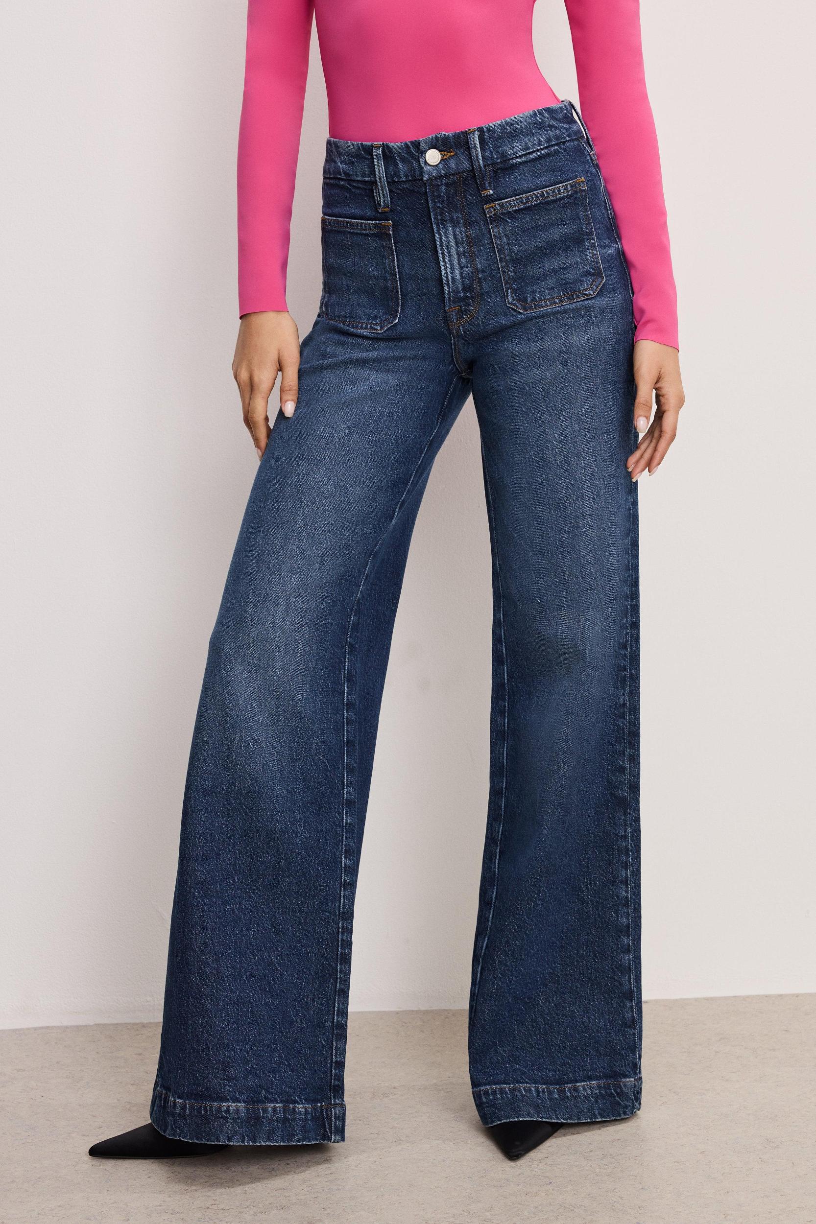 GOOD WAIST PALAZZO JEANS | INDIGO759 Product Image