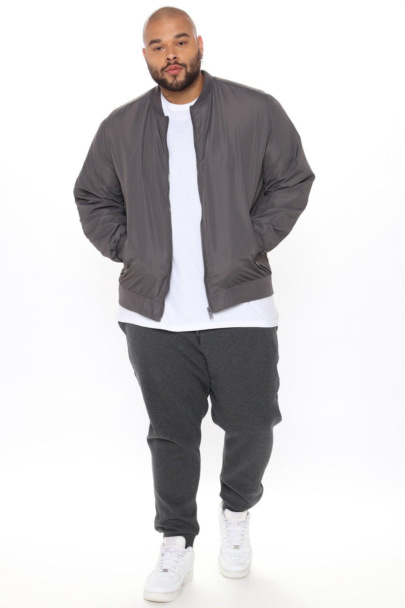 Eddie Bomber Jacket - Charcoal Product Image