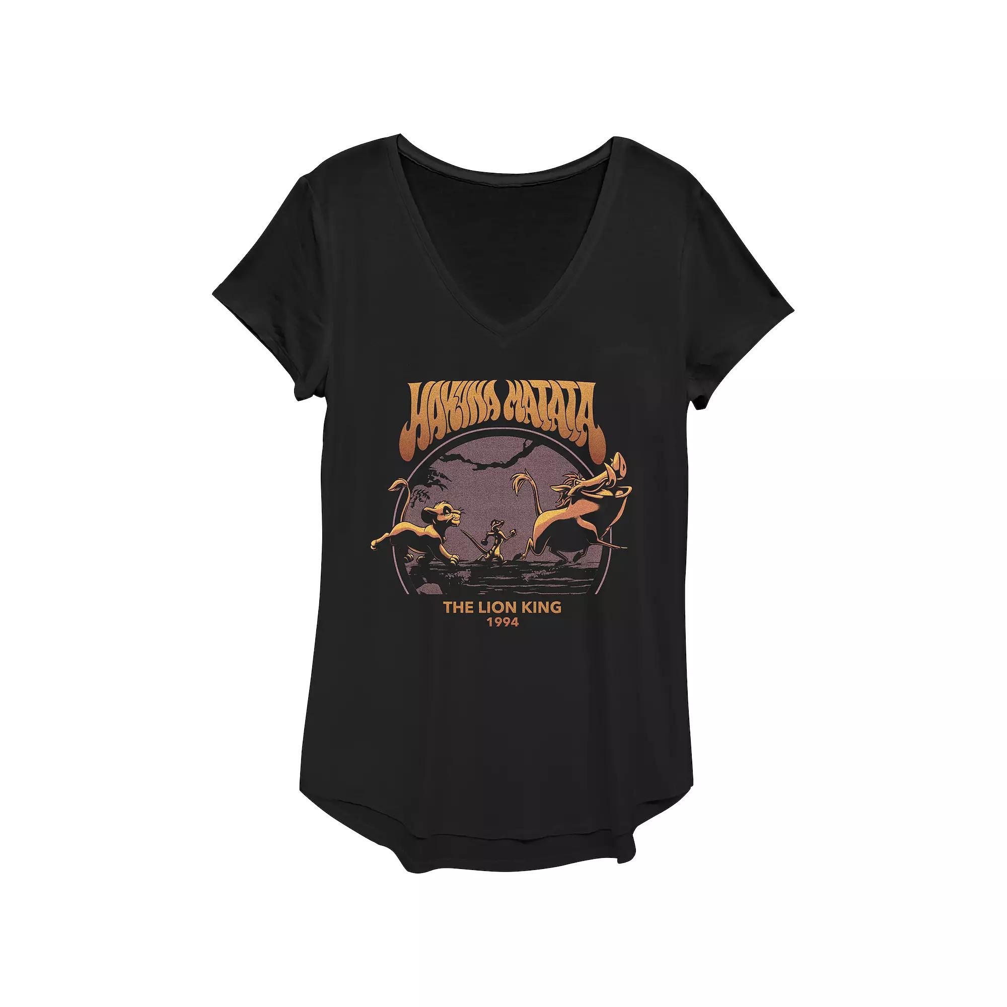 Women's Disney The Lion King Simba Timon Pumba Hakuna Matata Graphic Tee, Girl's,  Product Image