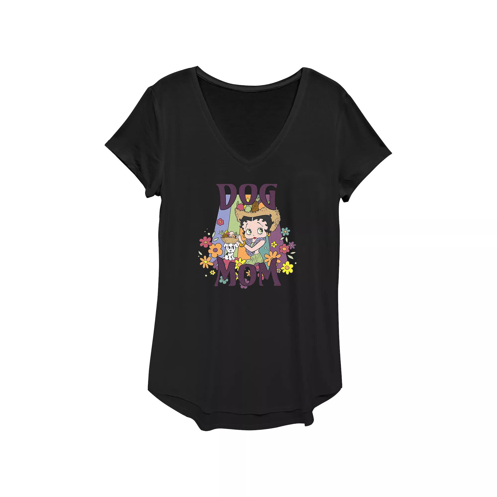 Women's Betty Boop Dog Mom Graphic Tee,  Product Image