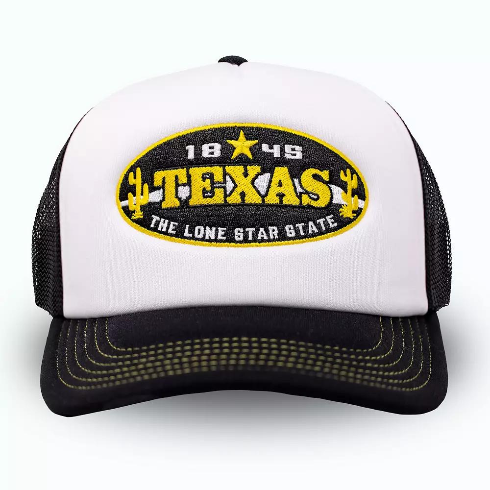 Men's Texas Lone Star State Hat, White Product Image
