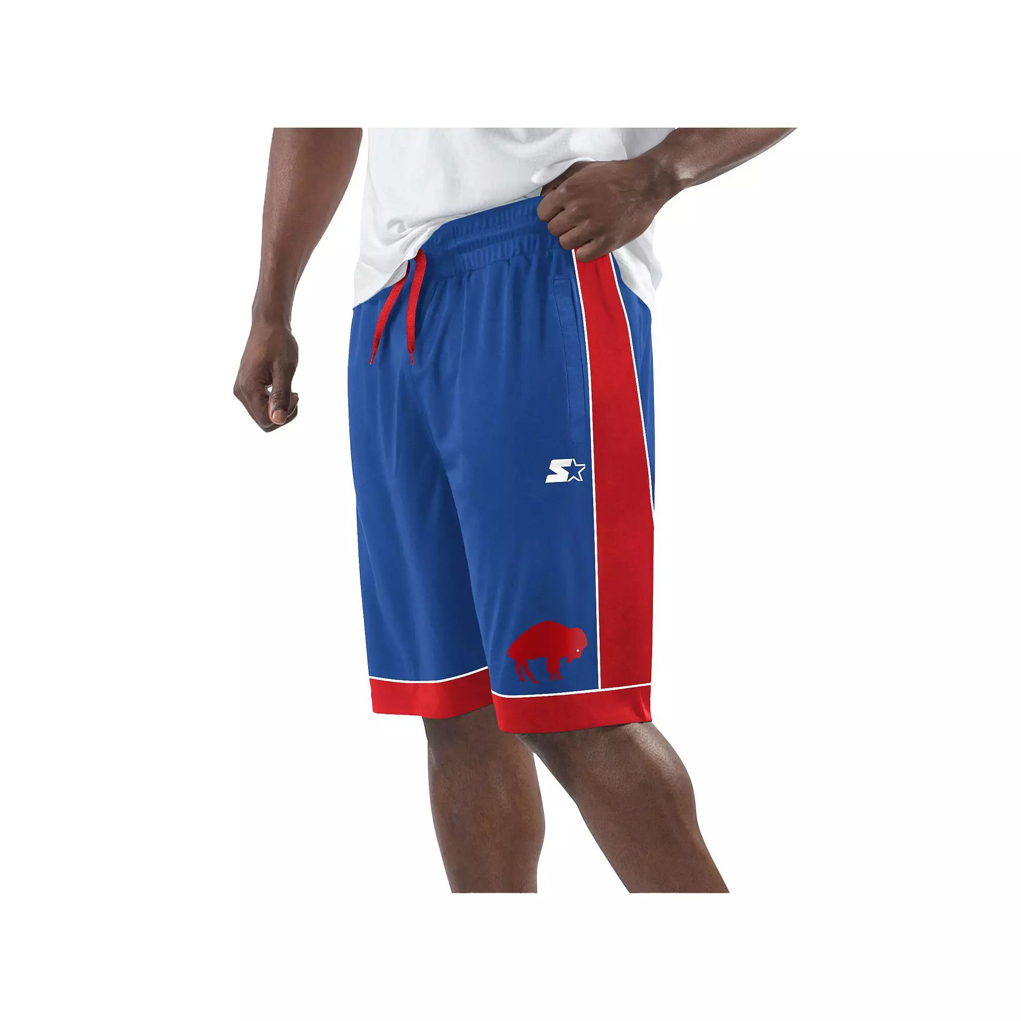 Men's Starter Navy/Red New England Patriots Fan Favorite Fashion Shorts, Size: Large, Blue Product Image
