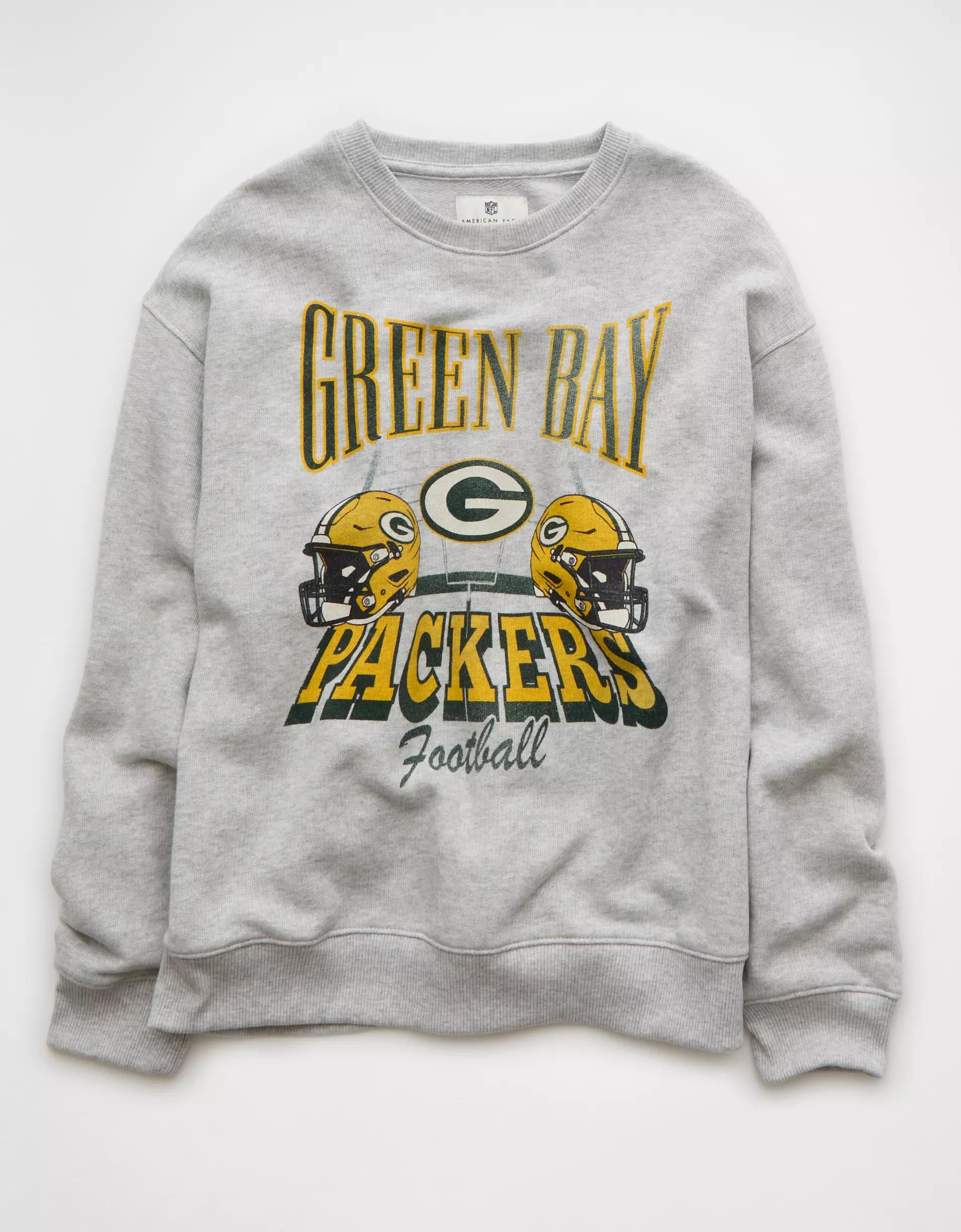 AE Relaxed Fit Green Bay Packers Graphic Sweatshirt Product Image