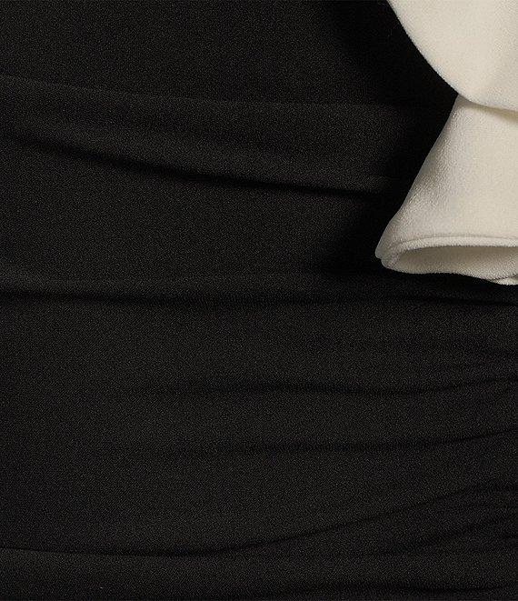 Honey and Rosie One-Shoulder Waterfall Ruffle Mermaid Gown Product Image