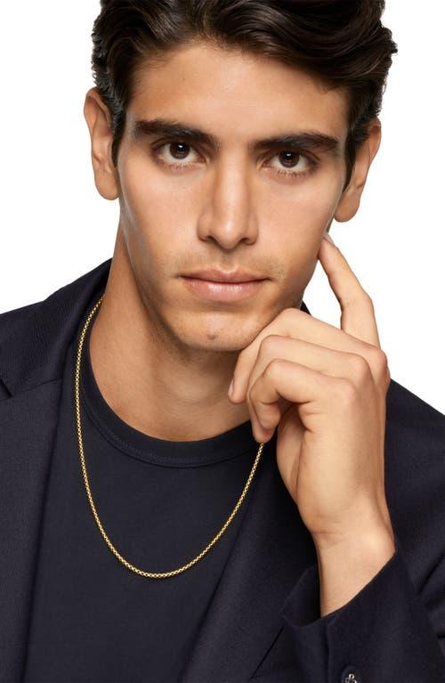 Mens Box Chain Necklace in 18K Gold, 2.7m, 26L Product Image