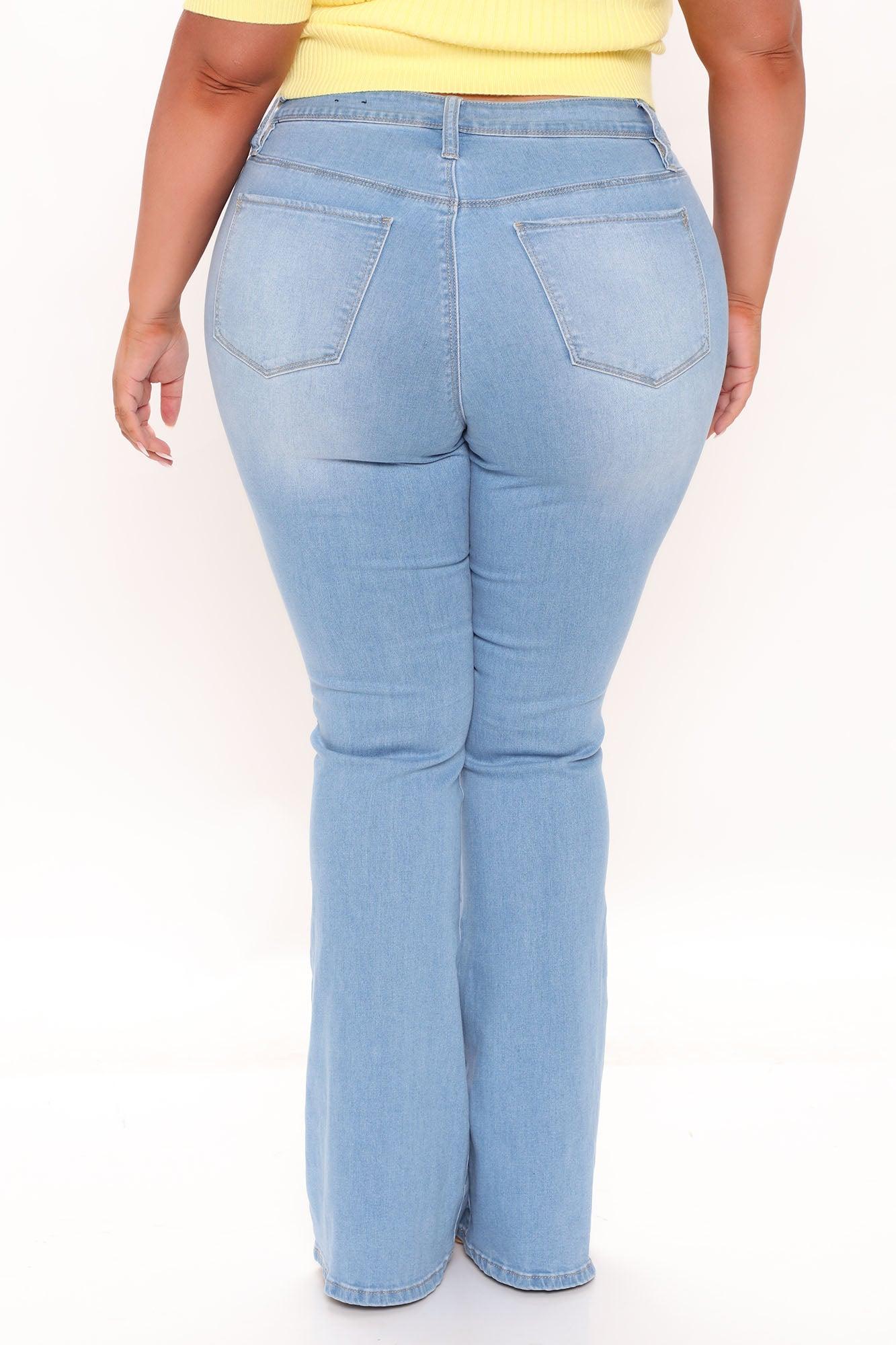 Jodie High Rise Flare Jeans - Light Blue Wash Product Image
