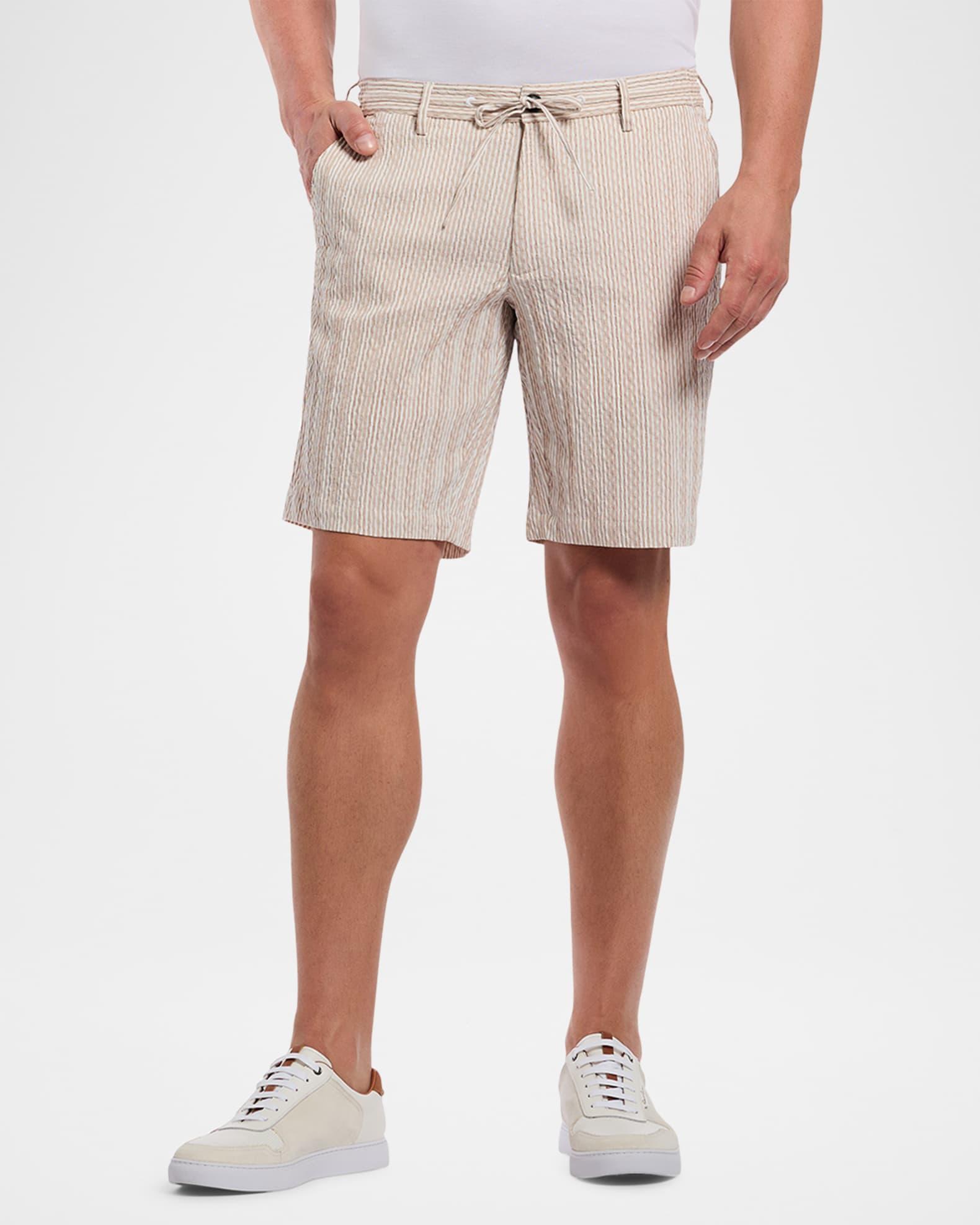 Mens Fornillo Striped Woven Drawstring Shorts Product Image