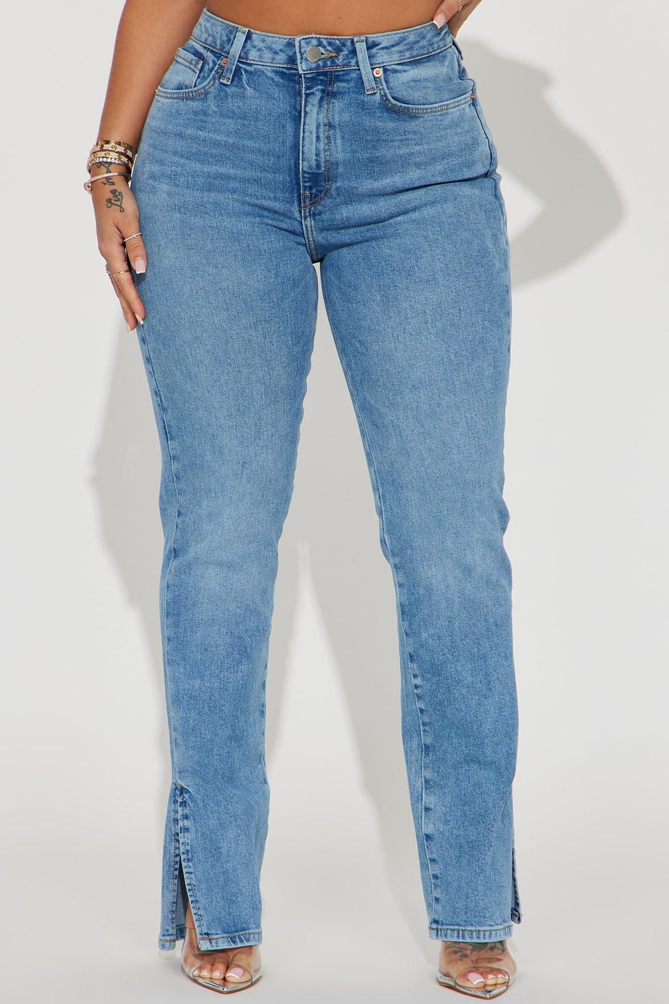 High Intensity Straight Leg Jeans - Medium Wash Product Image