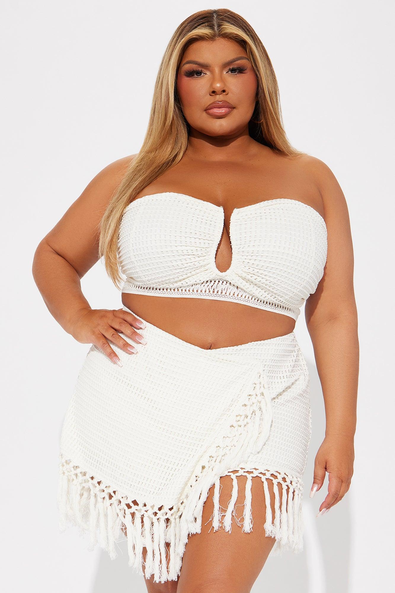 Taylor Crochet Skort Set - Ivory Product Image