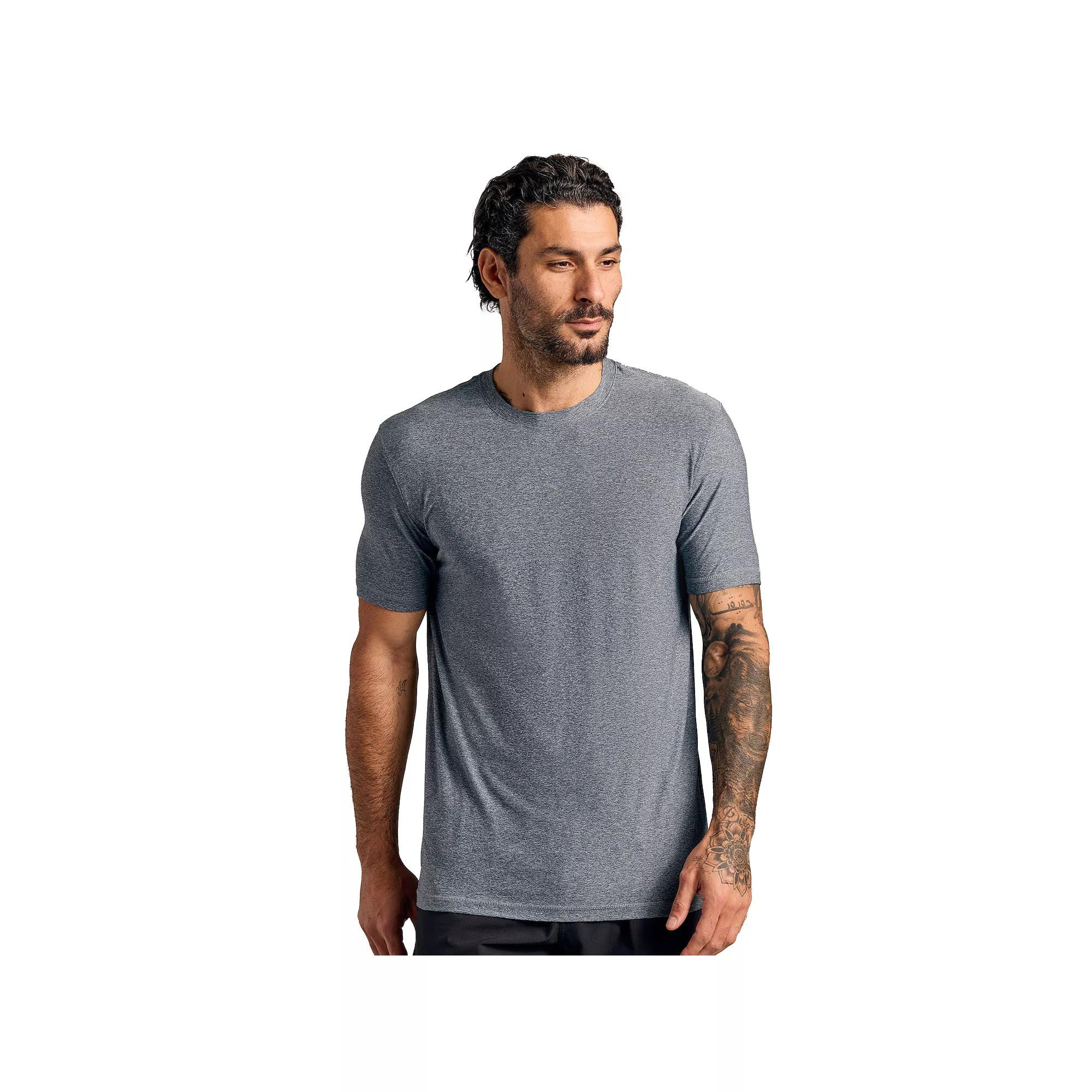 Men's True Classic Mosture-Wicking Crewneck T-Shirt, Size: XL, Grey Navy Product Image