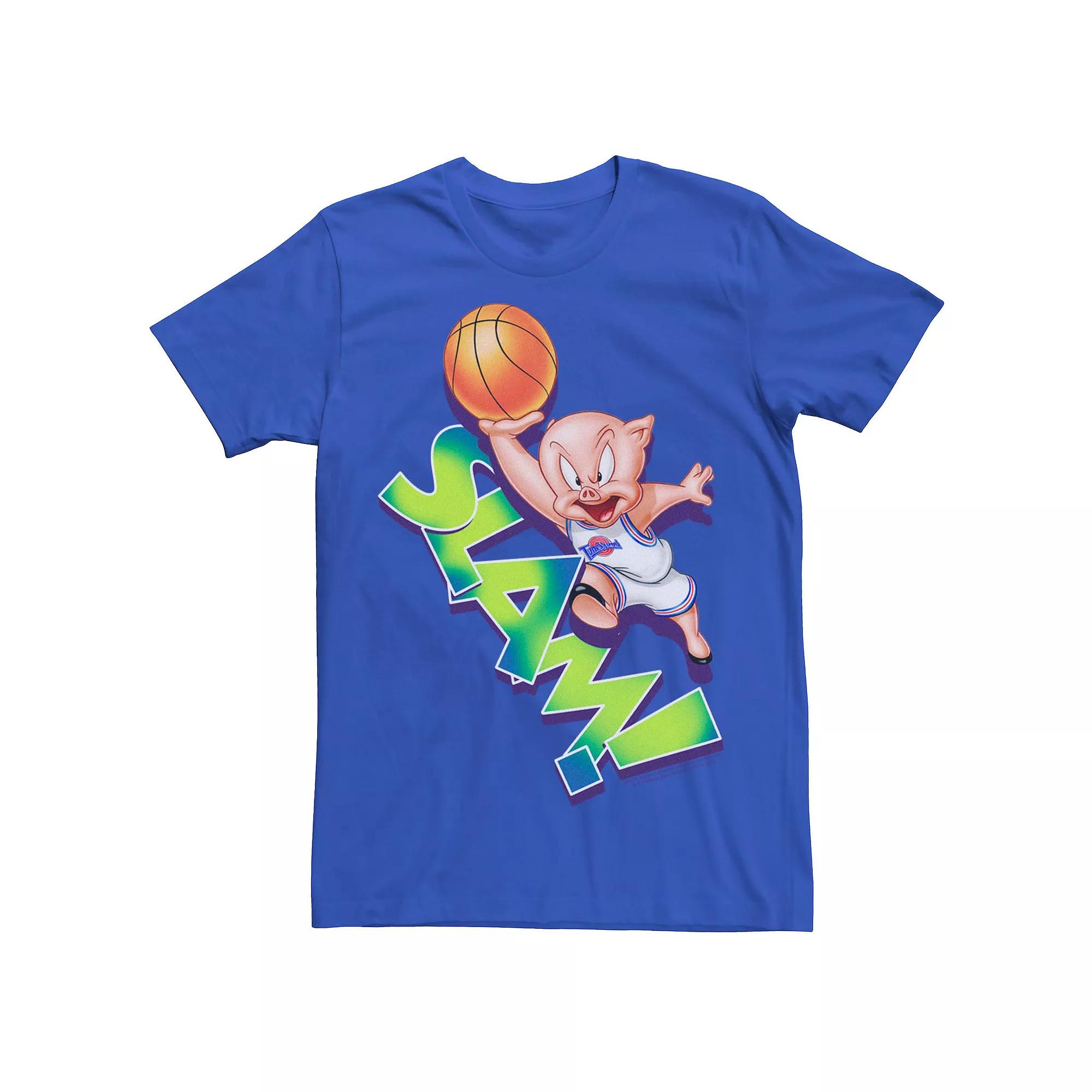 Men's Space Jam Porky The Pig Slam Tee,  Product Image