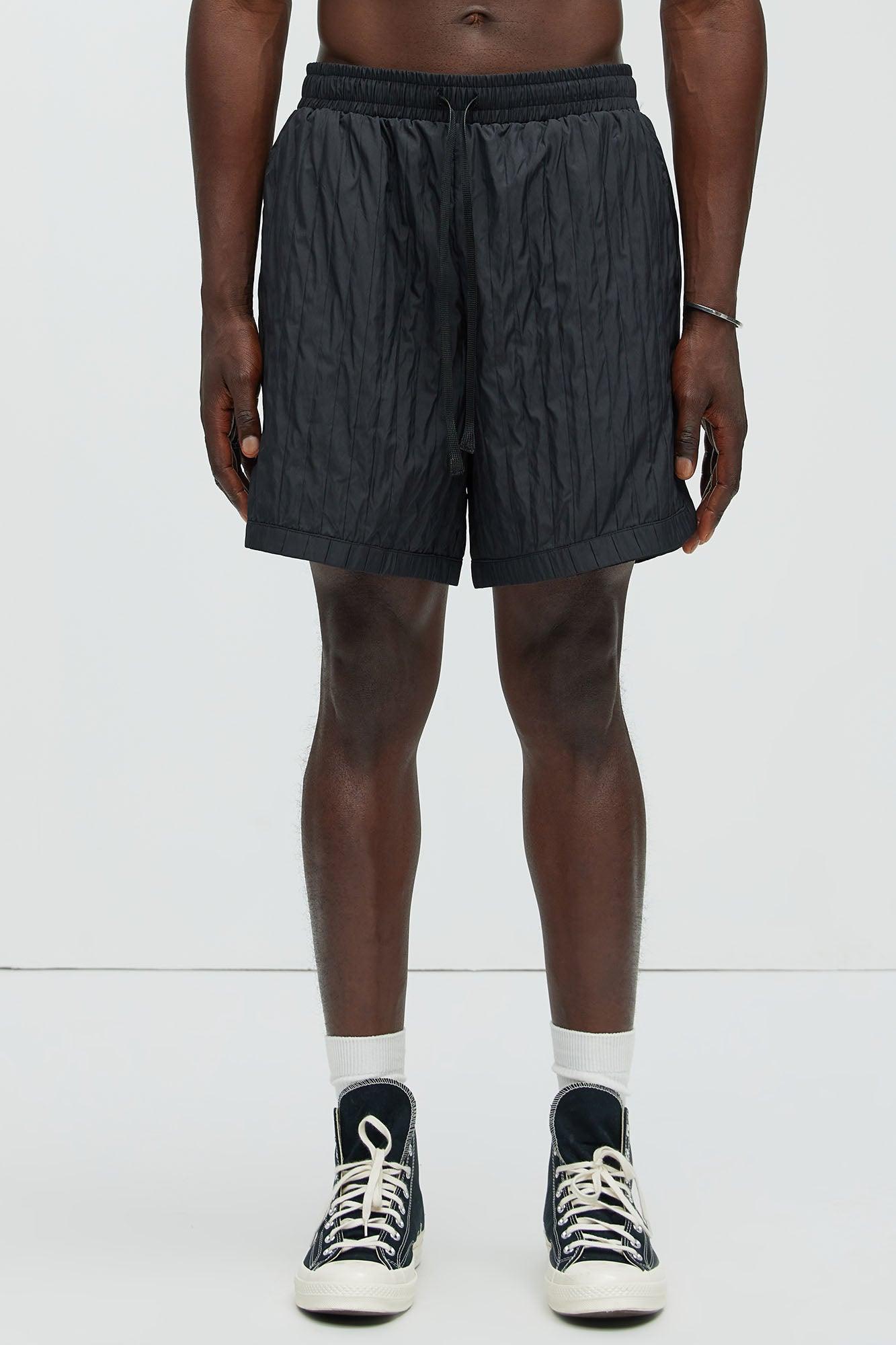 Cavour Crinkled Shorts - Black Product Image
